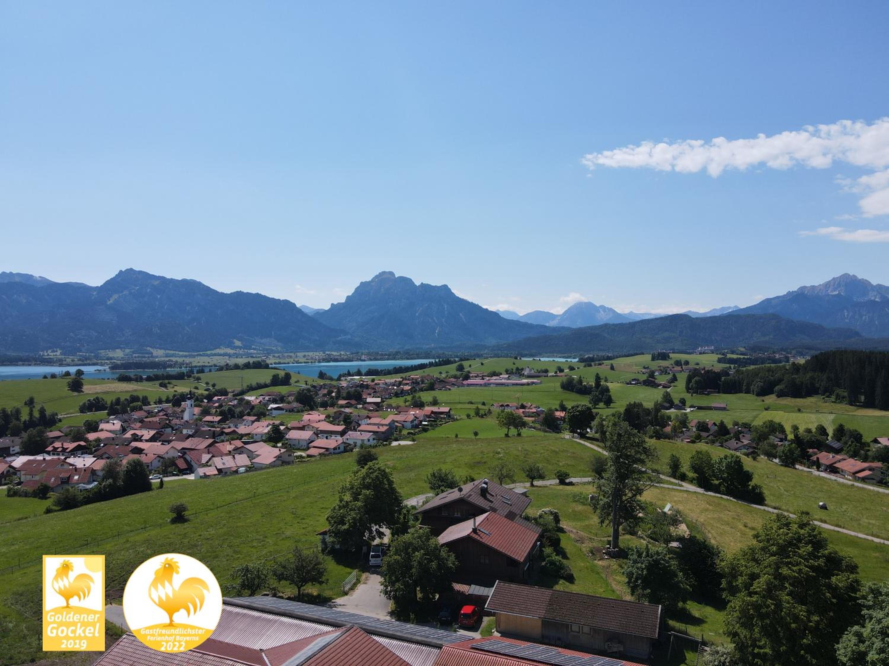 Biohof Stöger Adults Only Chalet mit Blick auf Schloss Neuschwanstein See und Alpen nur 2 Einheiten