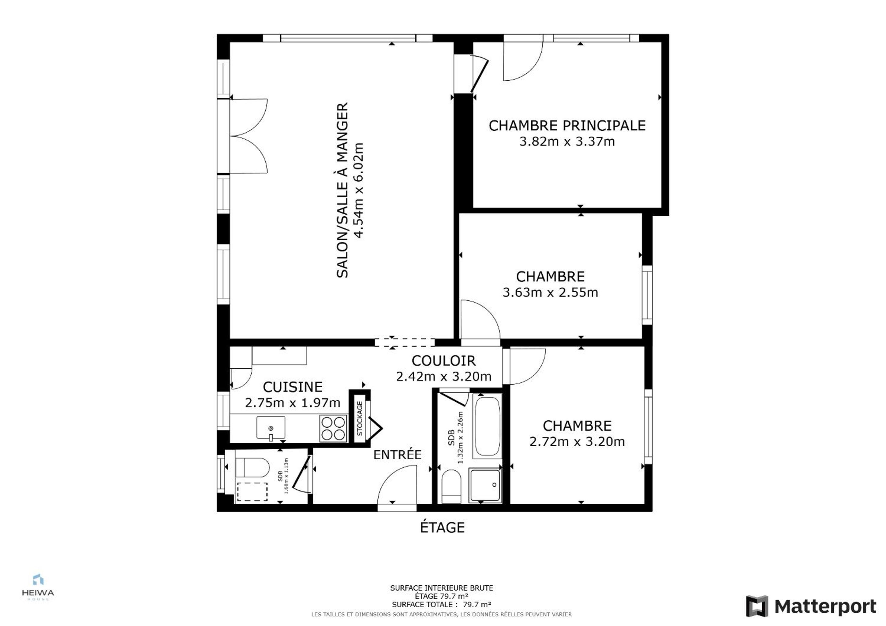 Logement spacieux et charmant