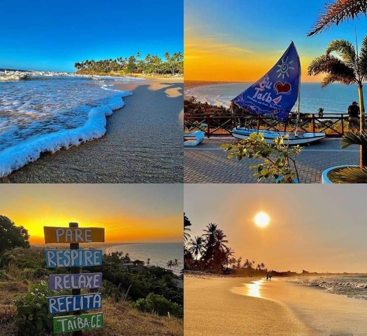Flat Malua - Apartamento Pé Na Areia Com Vista Mar Taíba-CE