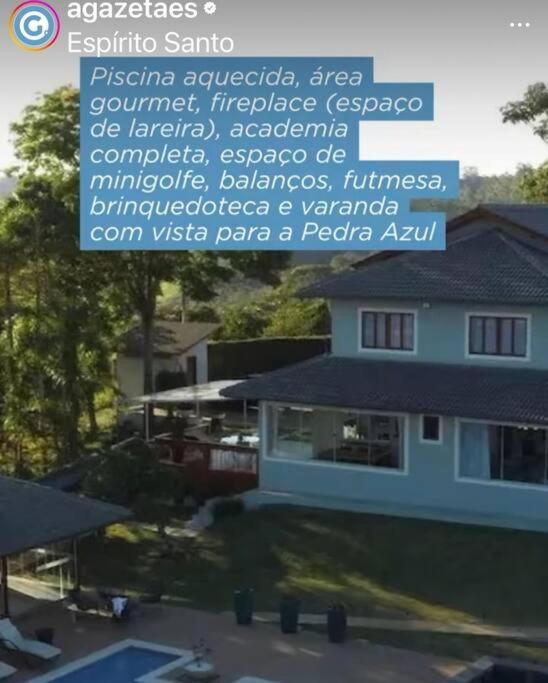 Mansão em Pedra Azul! Exclusividade na região