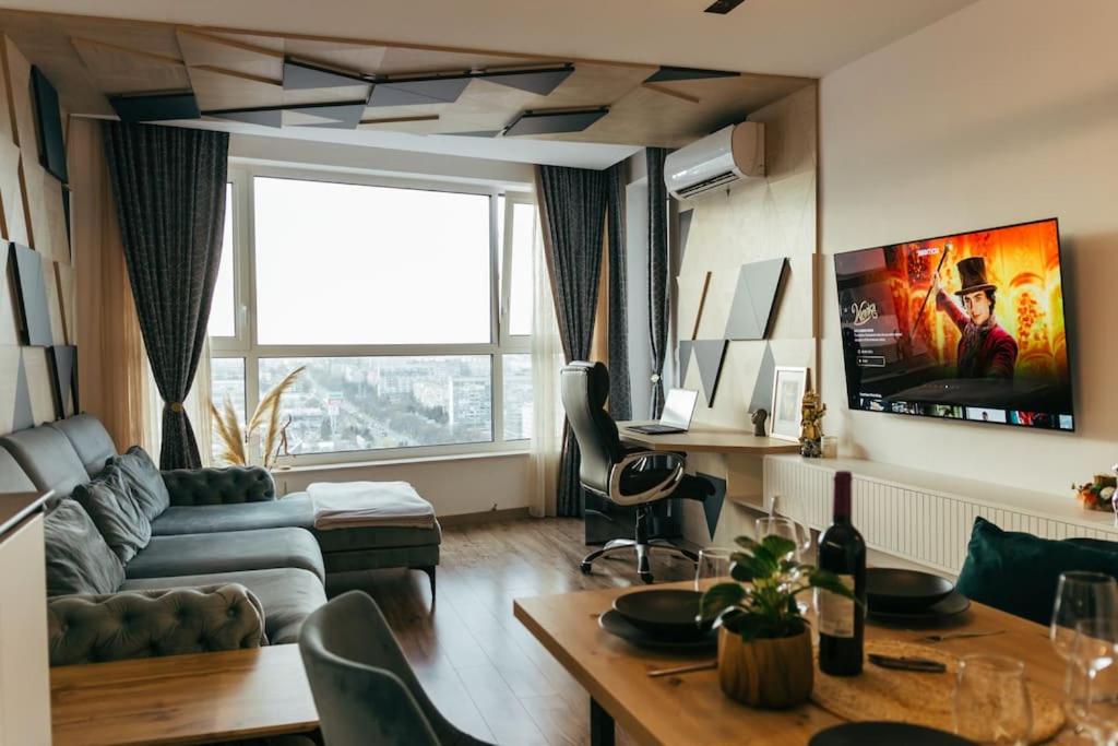 Luxury apartment in Central Park Burgas with amazing view + private parking space