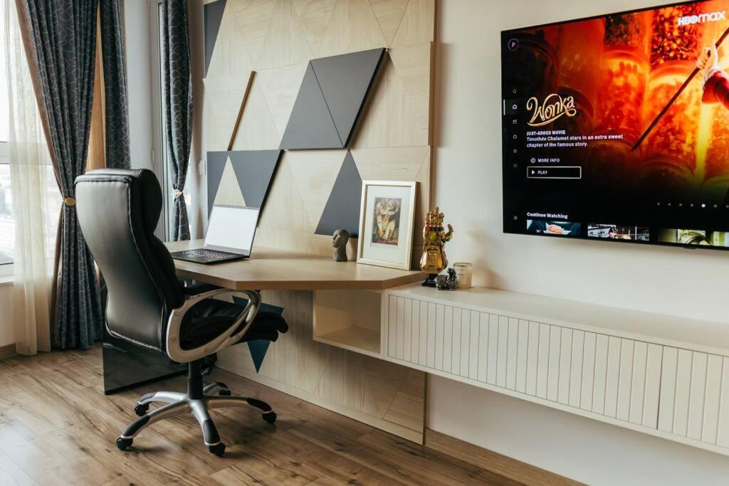 Luxury apartment in Central Park Burgas with amazing view + private parking space