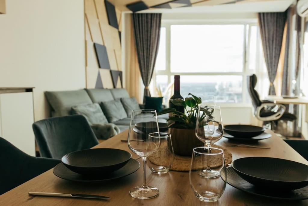 Luxury apartment in Central Park Burgas with amazing view + private parking space