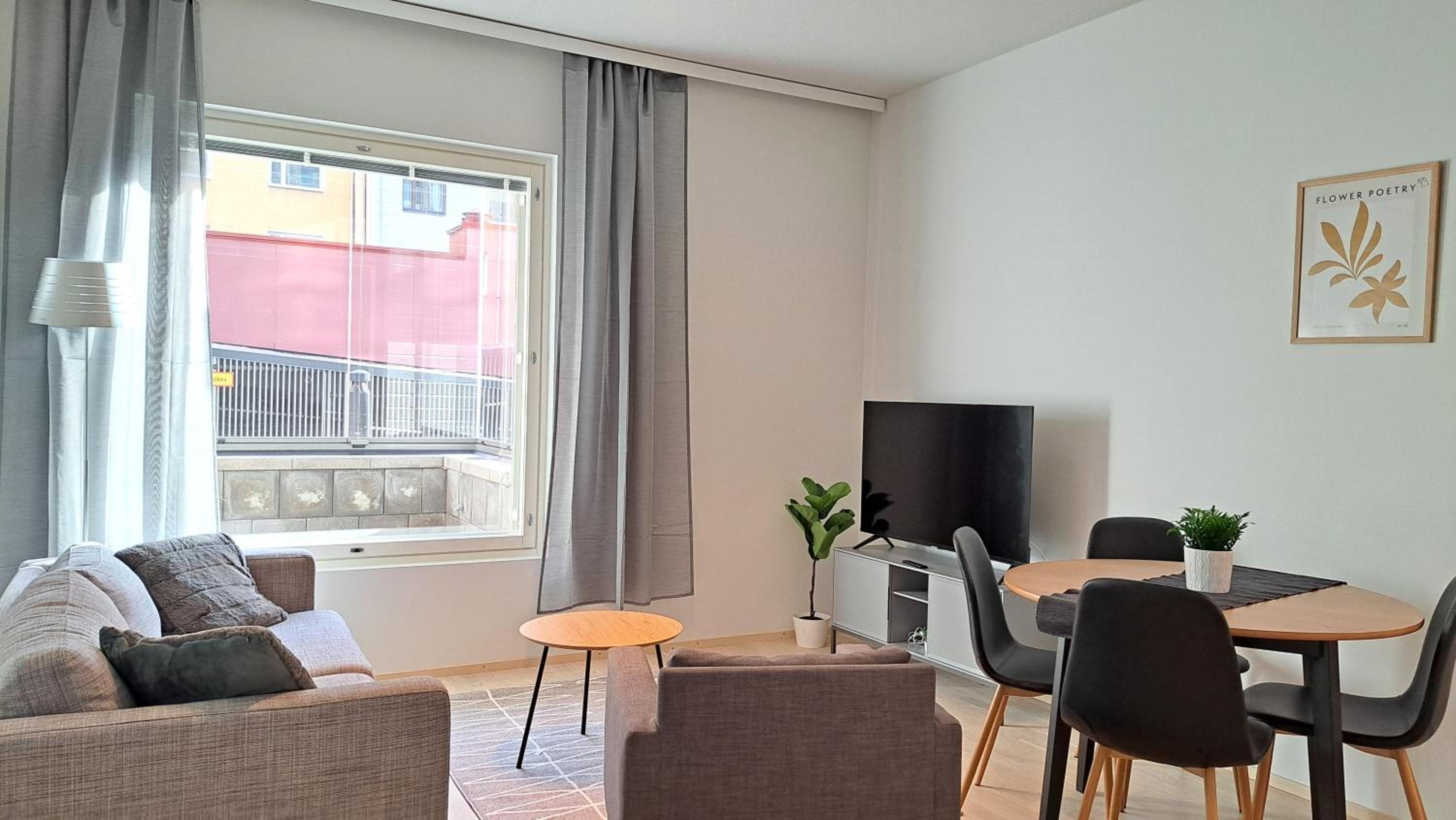 Kotimaailma Apartments, upea uusi kolmio terassilla, Tammela