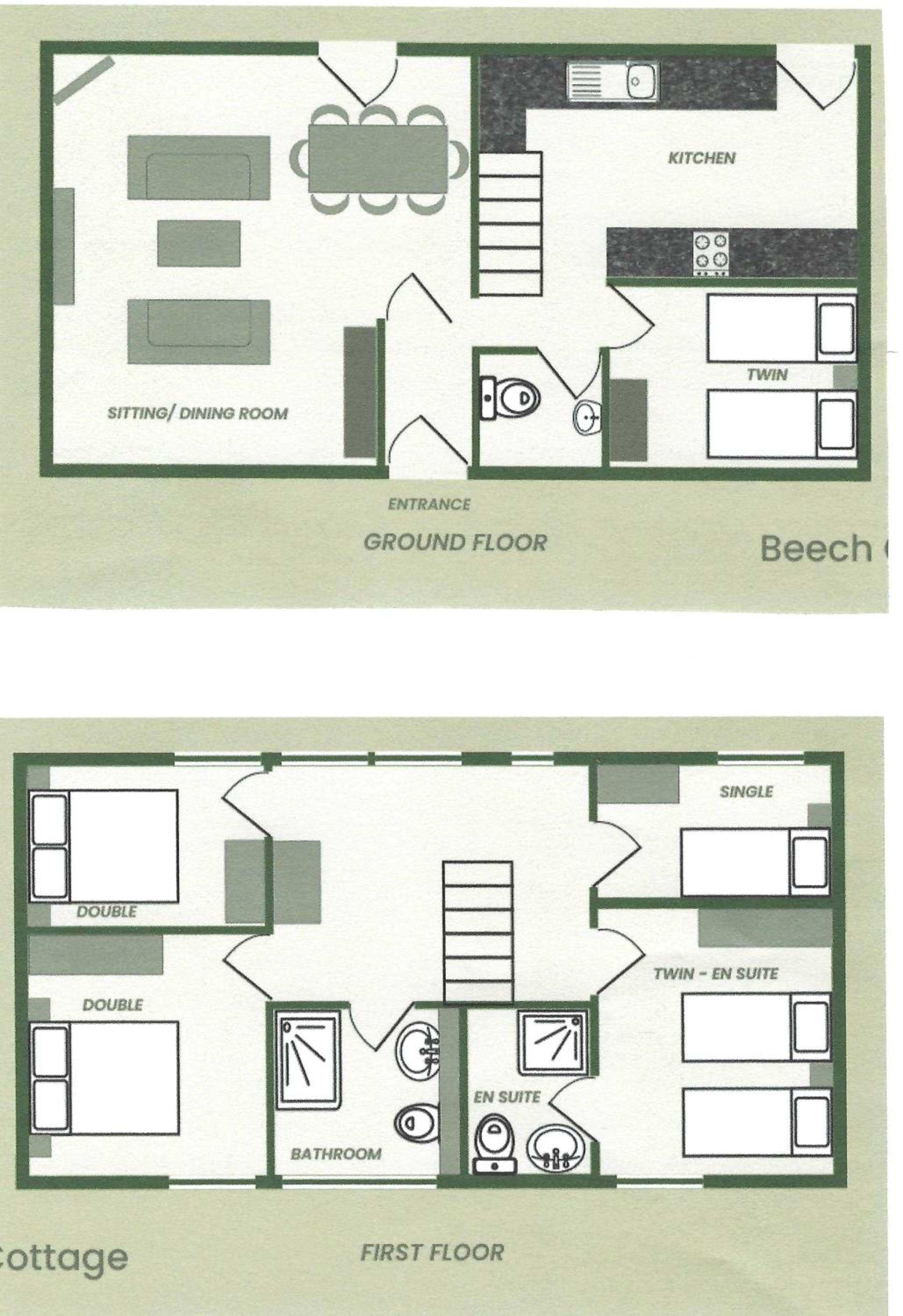 Beech Cottage cosy 7 bed sleeps 9 - dogs very welcome