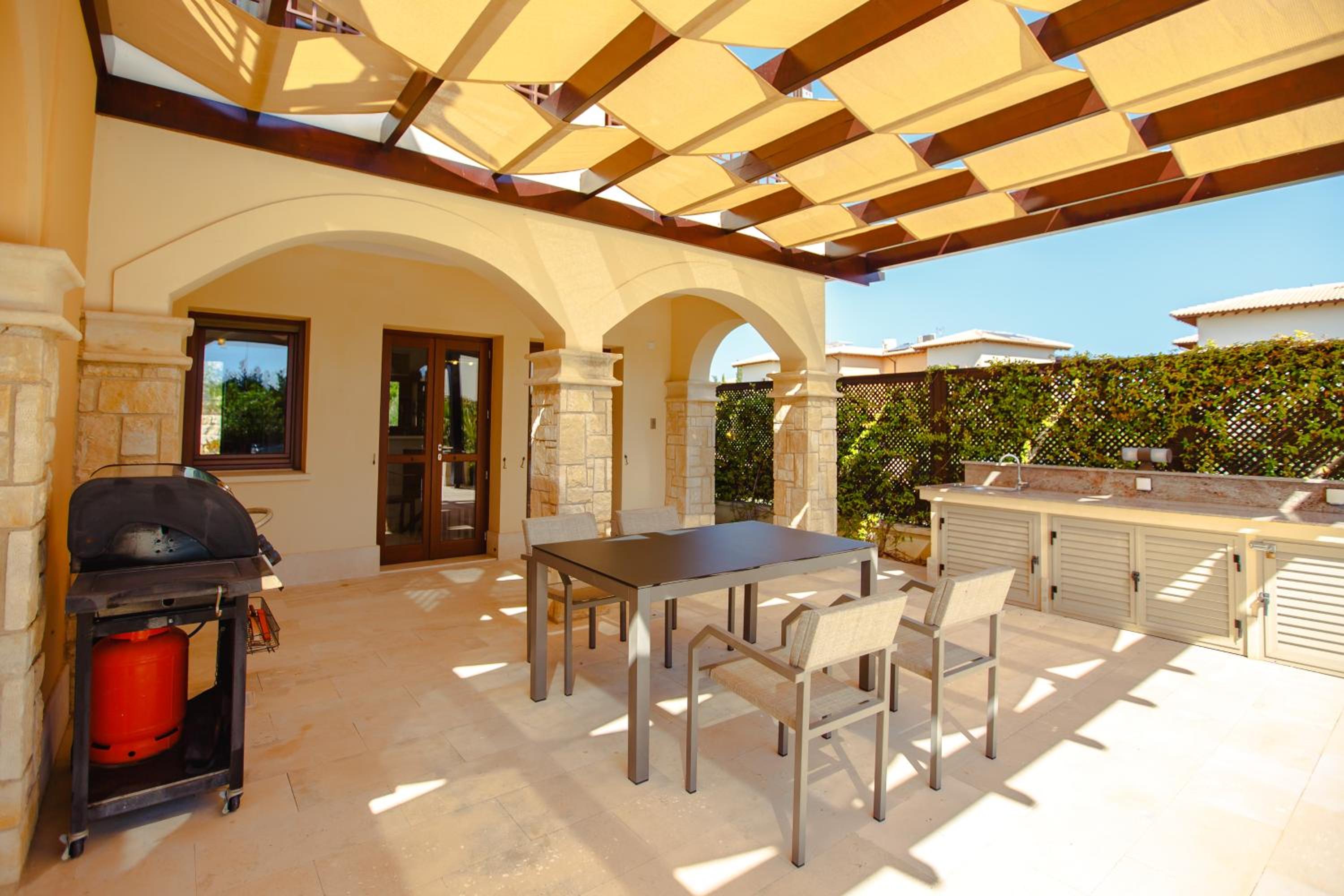 Luxury Elite Villa AJ04 complete with a private, climate controlled pool and a relaxing outdoor Jacuzzi, Aphrodite Hills Resort