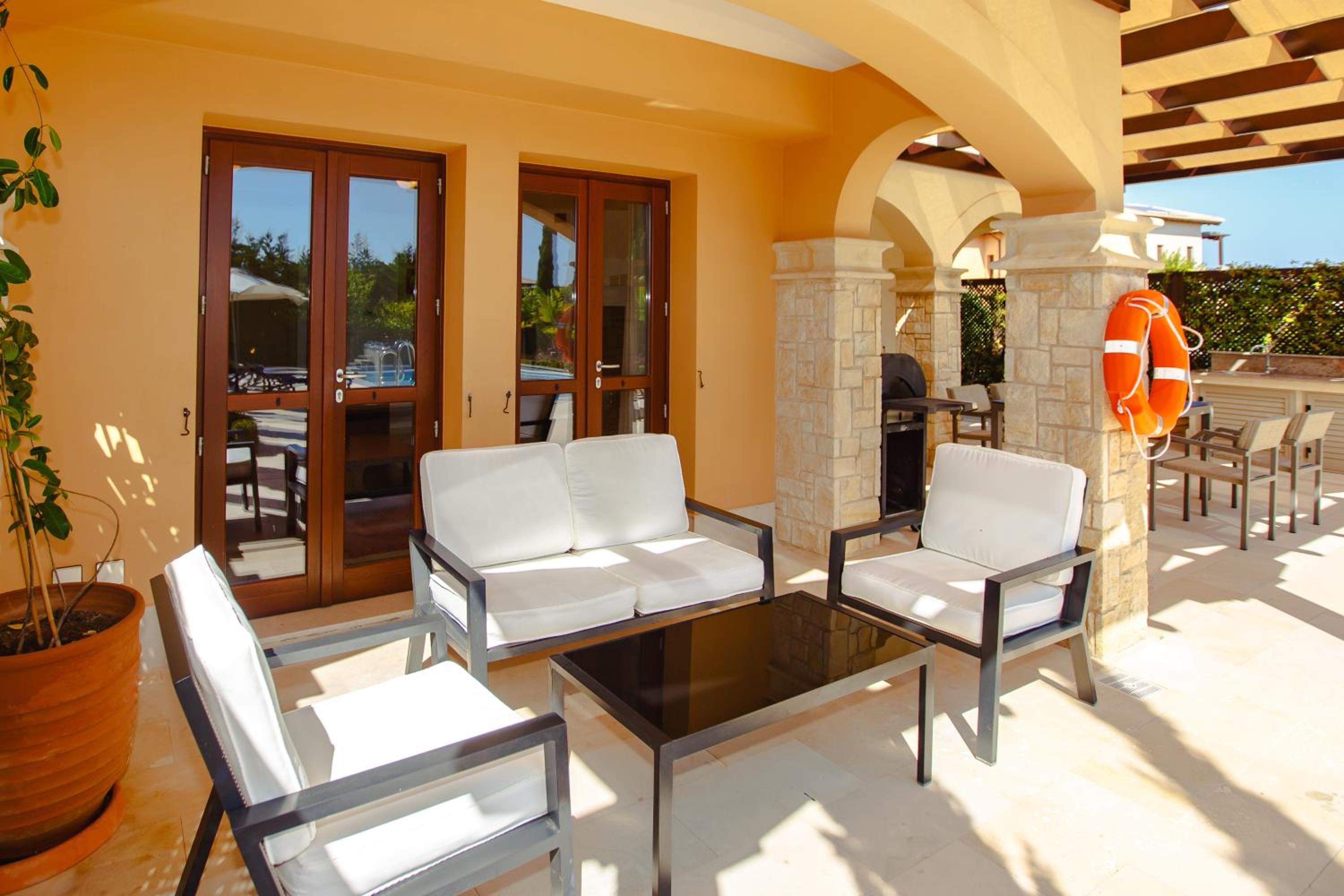 Luxury Elite Villa AJ04 complete with a private, climate controlled pool and a relaxing outdoor Jacuzzi, Aphrodite Hills Resort