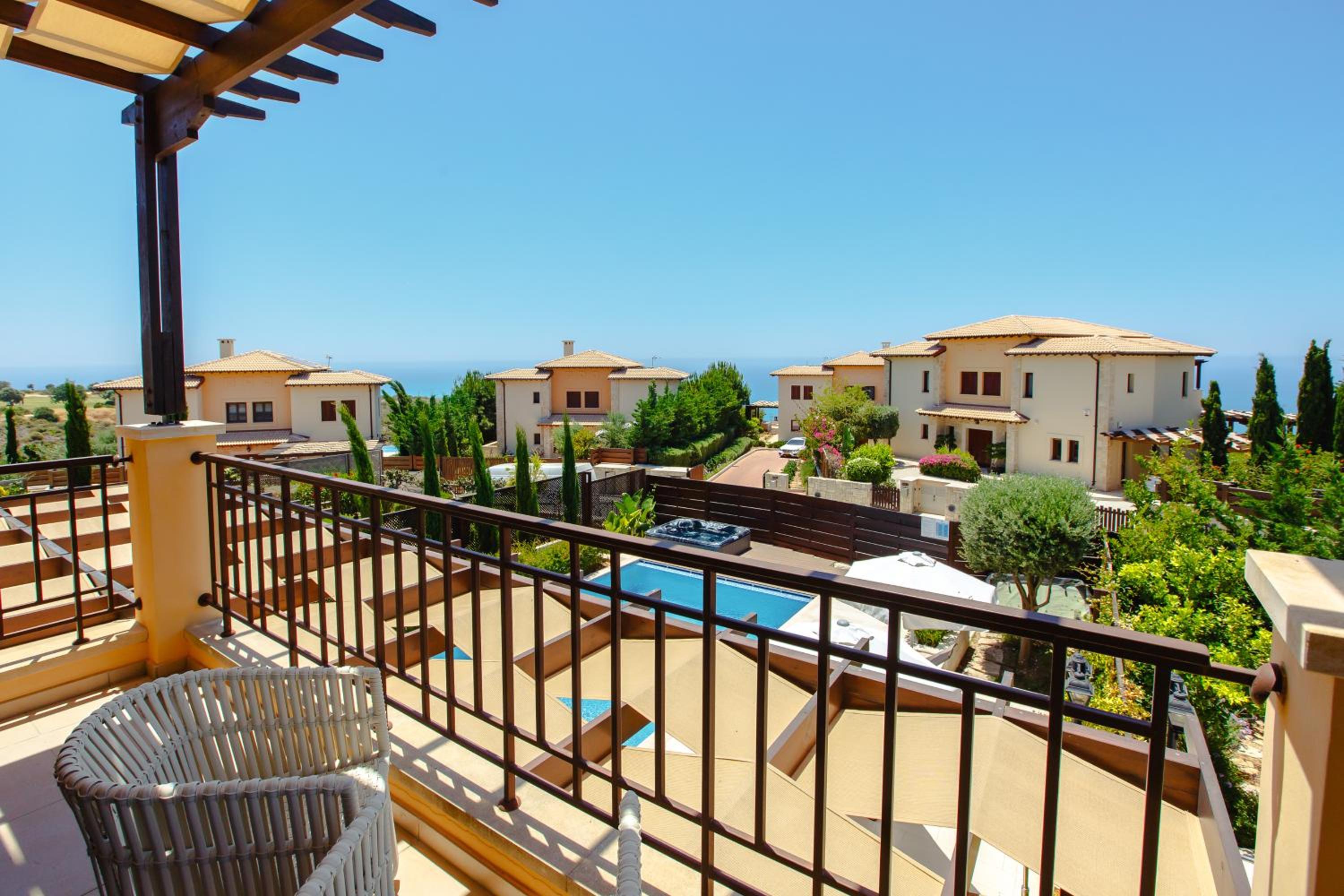 Luxury Elite Villa AJ06 complete with a private, climate controlled pool and a relaxing outdoor Jacuzzi, Aphrodite Hills Resort