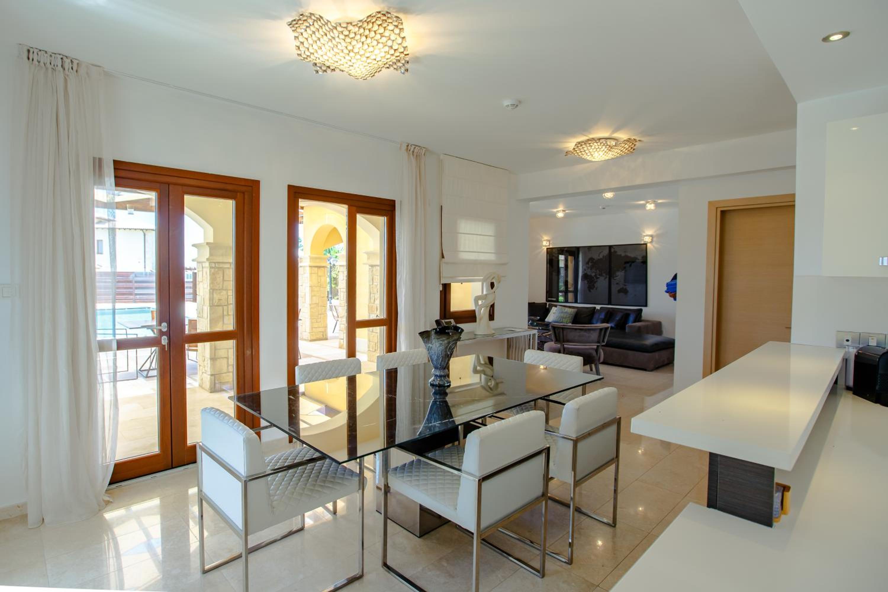 Luxury Elite Villa AJ06 complete with a private, climate controlled pool and a relaxing outdoor Jacuzzi, Aphrodite Hills Resort