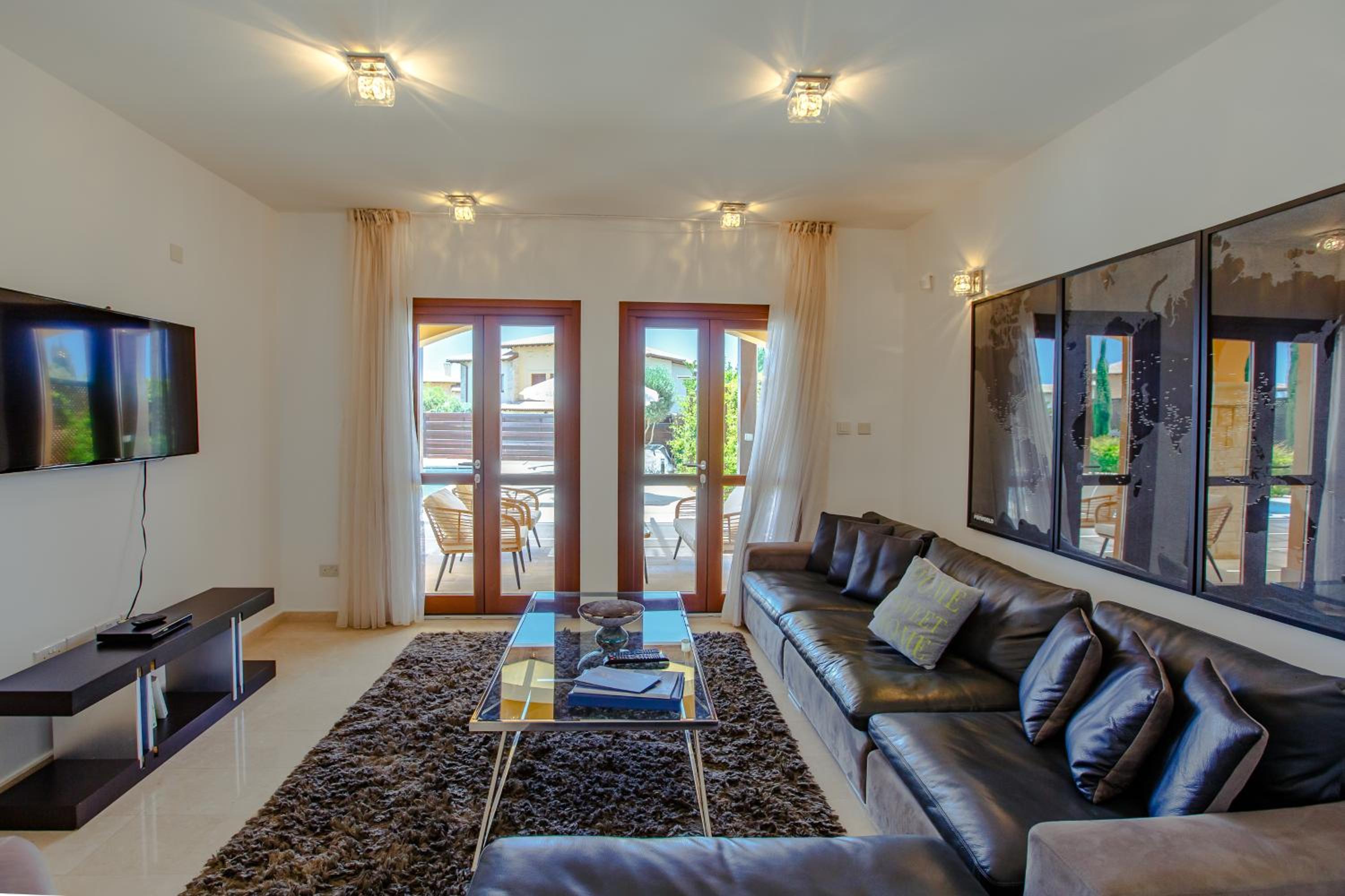 Luxury Elite Villa AJ06 complete with a private, climate controlled pool and a relaxing outdoor Jacuzzi, Aphrodite Hills Resort