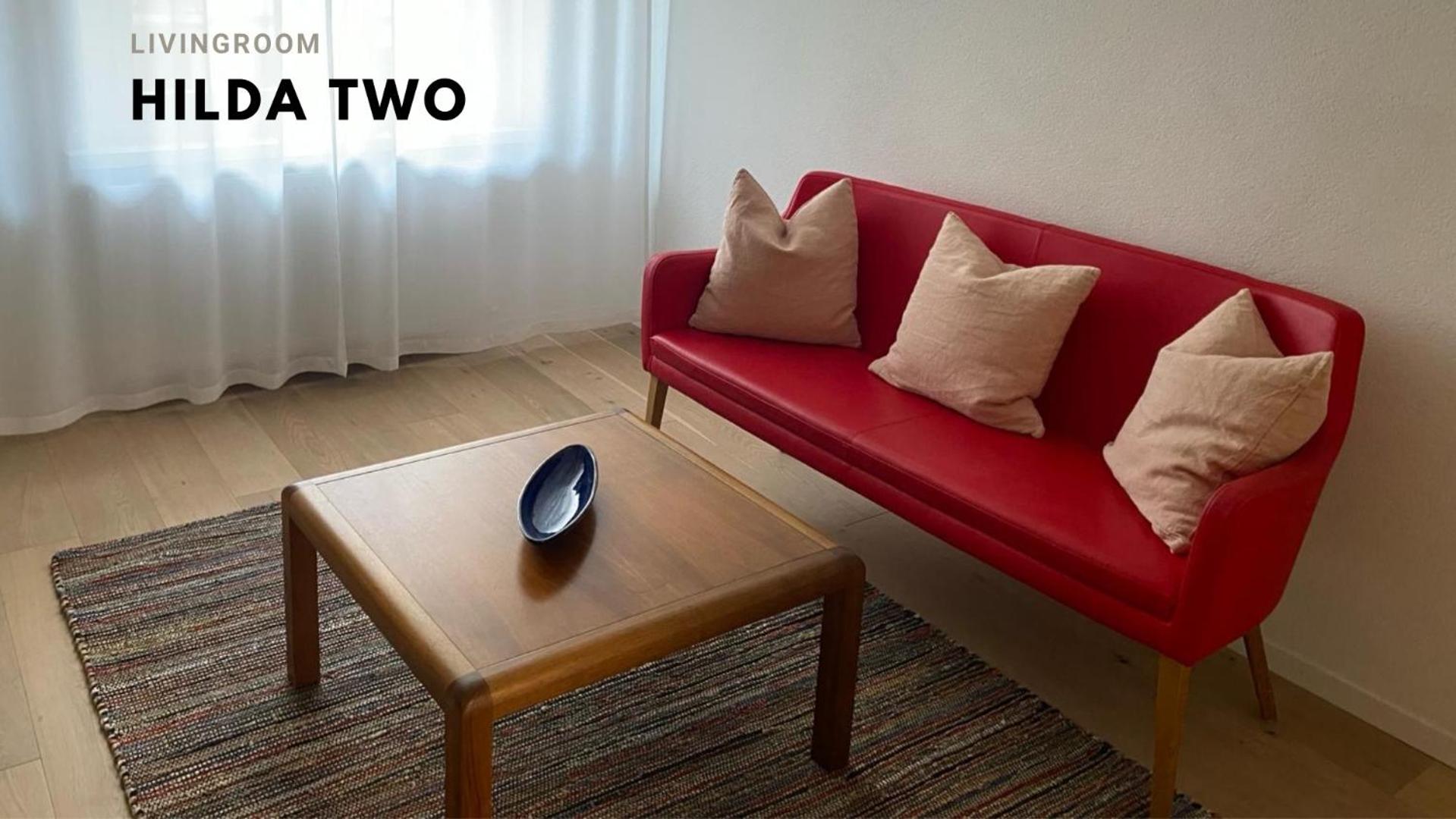 H2 with 3,5 rooms, 2BR, living room and kitchen, central and quite