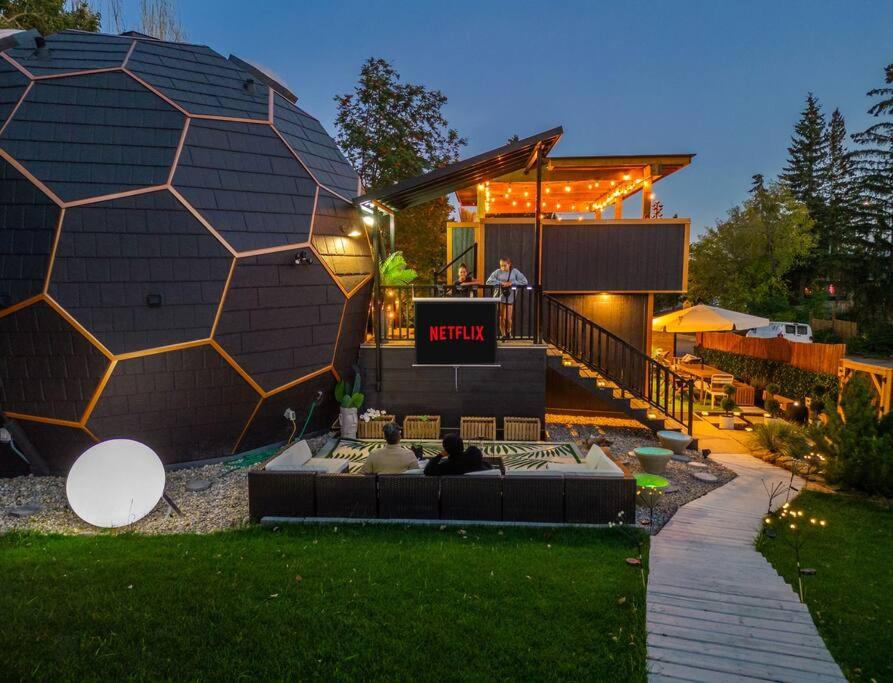 Dome House YYC, Iconic, Luxury, Backyard Oasis