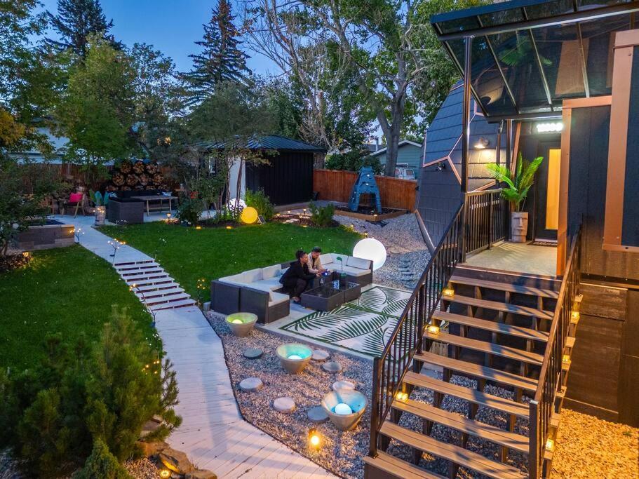 Dome House YYC, Iconic, Luxury, Backyard Oasis