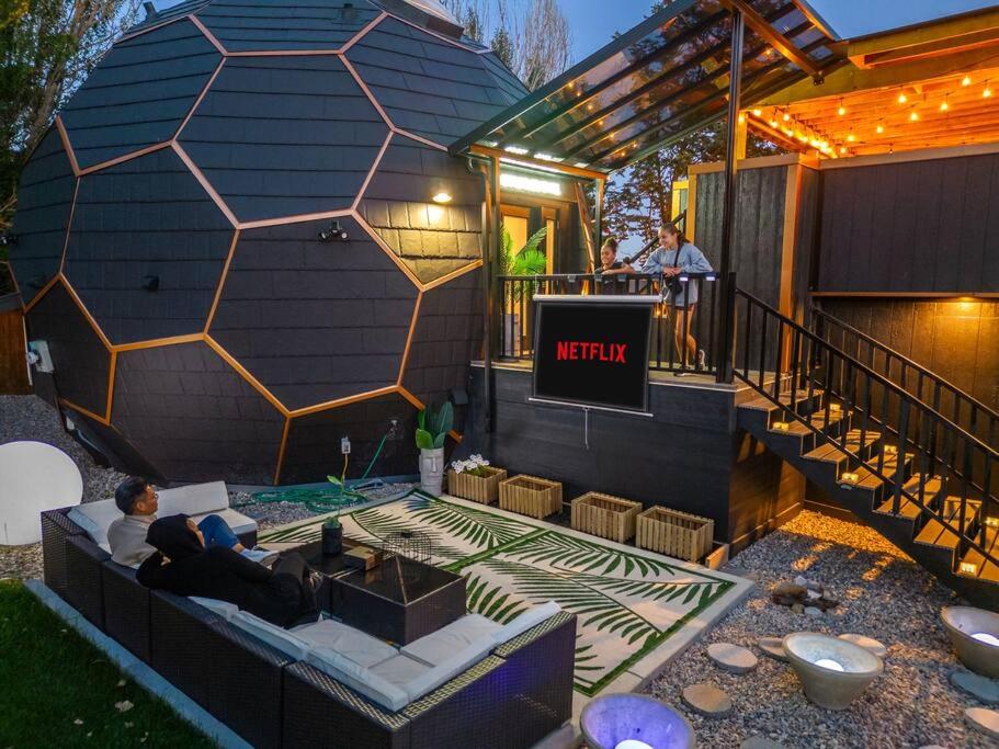 Dome House YYC, Iconic, Luxury, Backyard Oasis