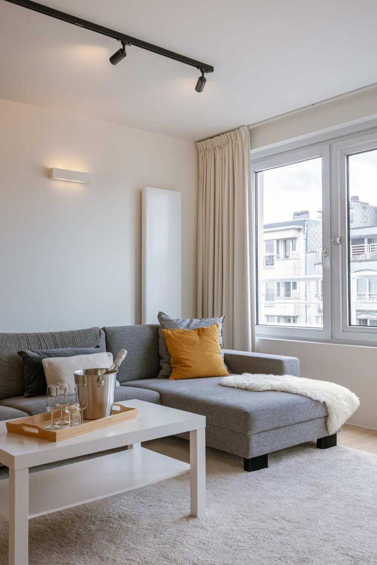Trendy appartement dicht bij de kust
