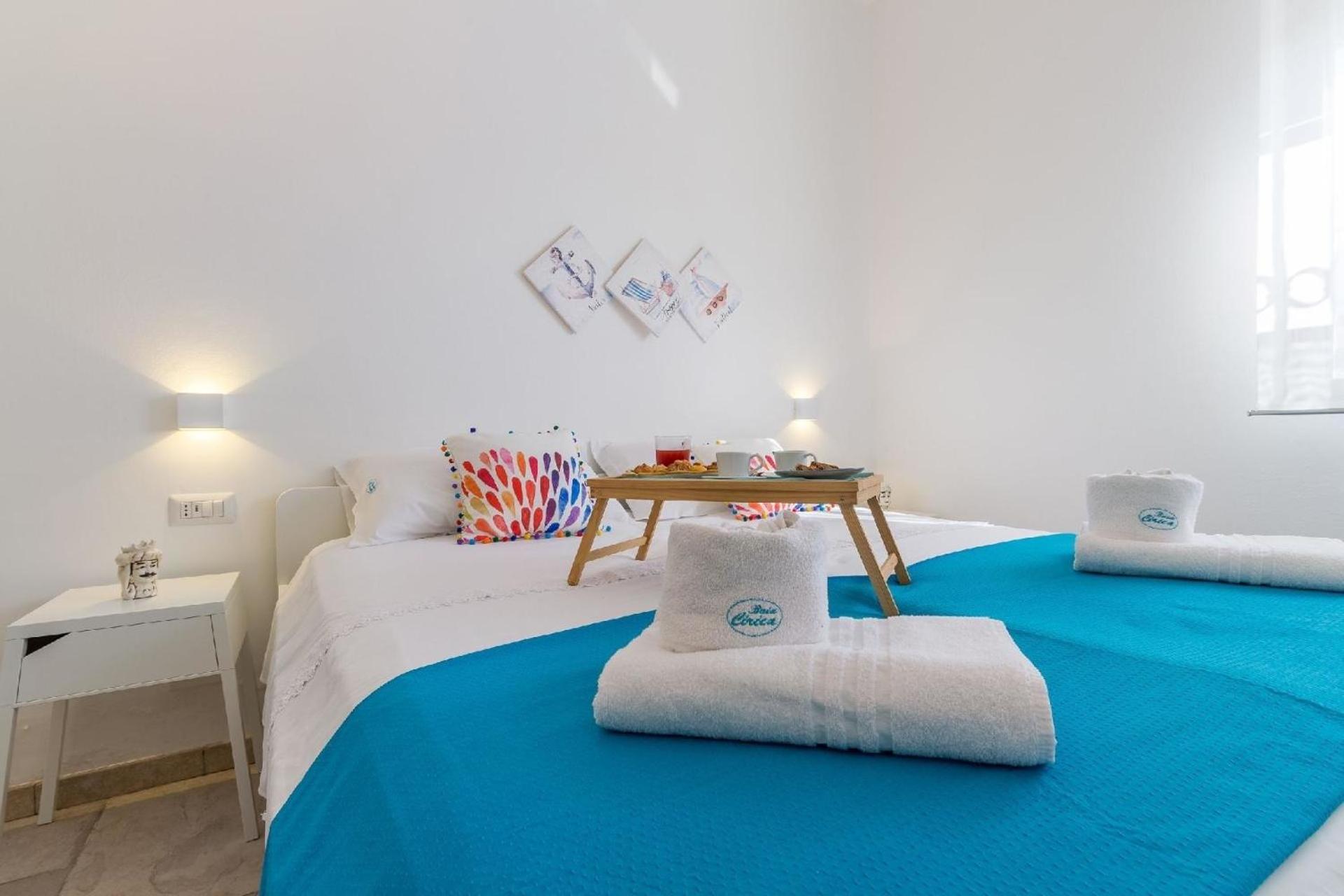 Edoné, Wohnung mit Blick auf einen Sandstrand