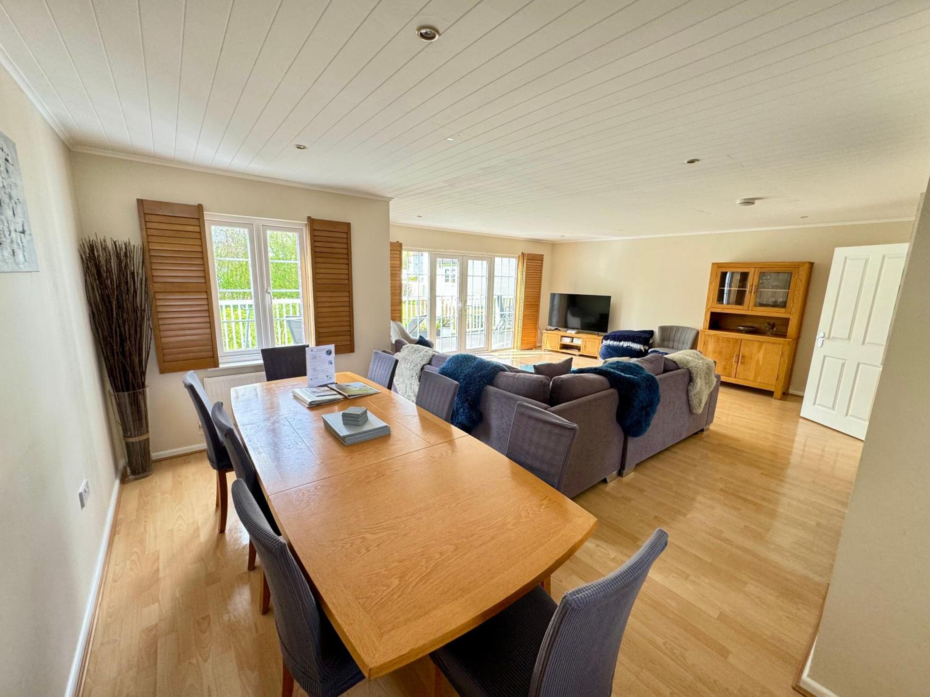 Cerney House, Windrush Lake, Cotswold Water Park view 2