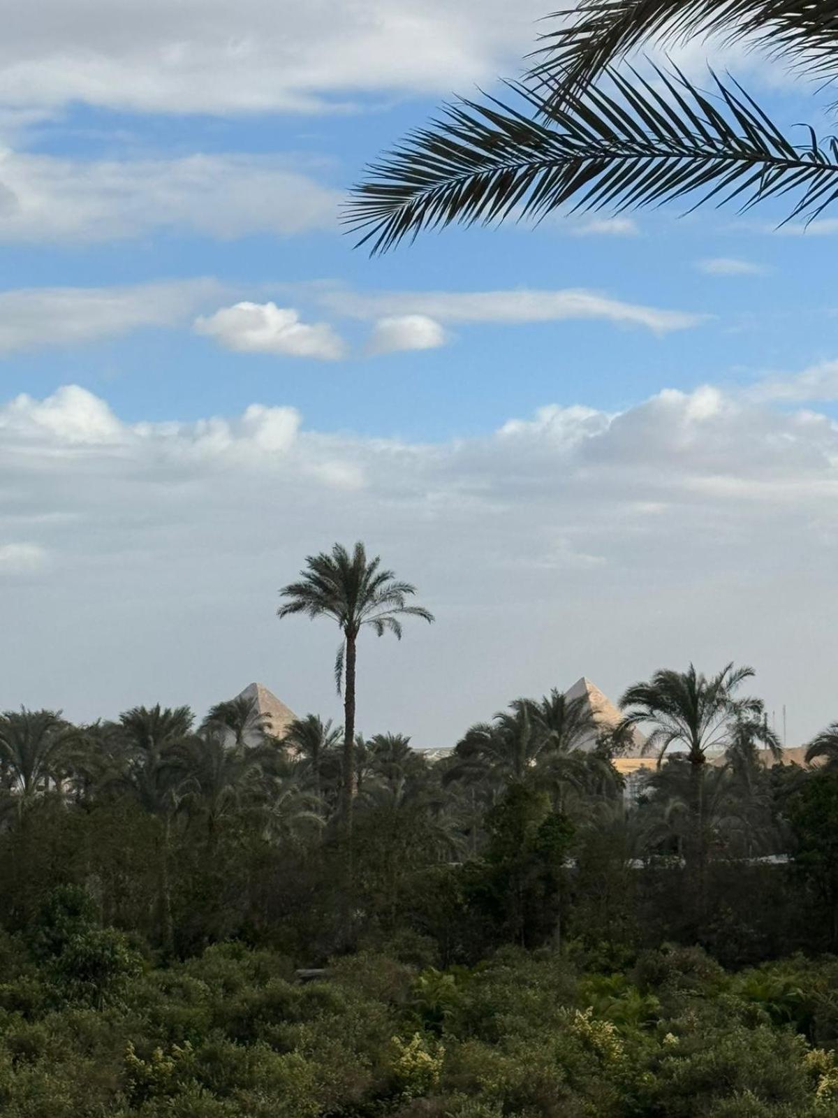 Villa azizya compound pyramids view