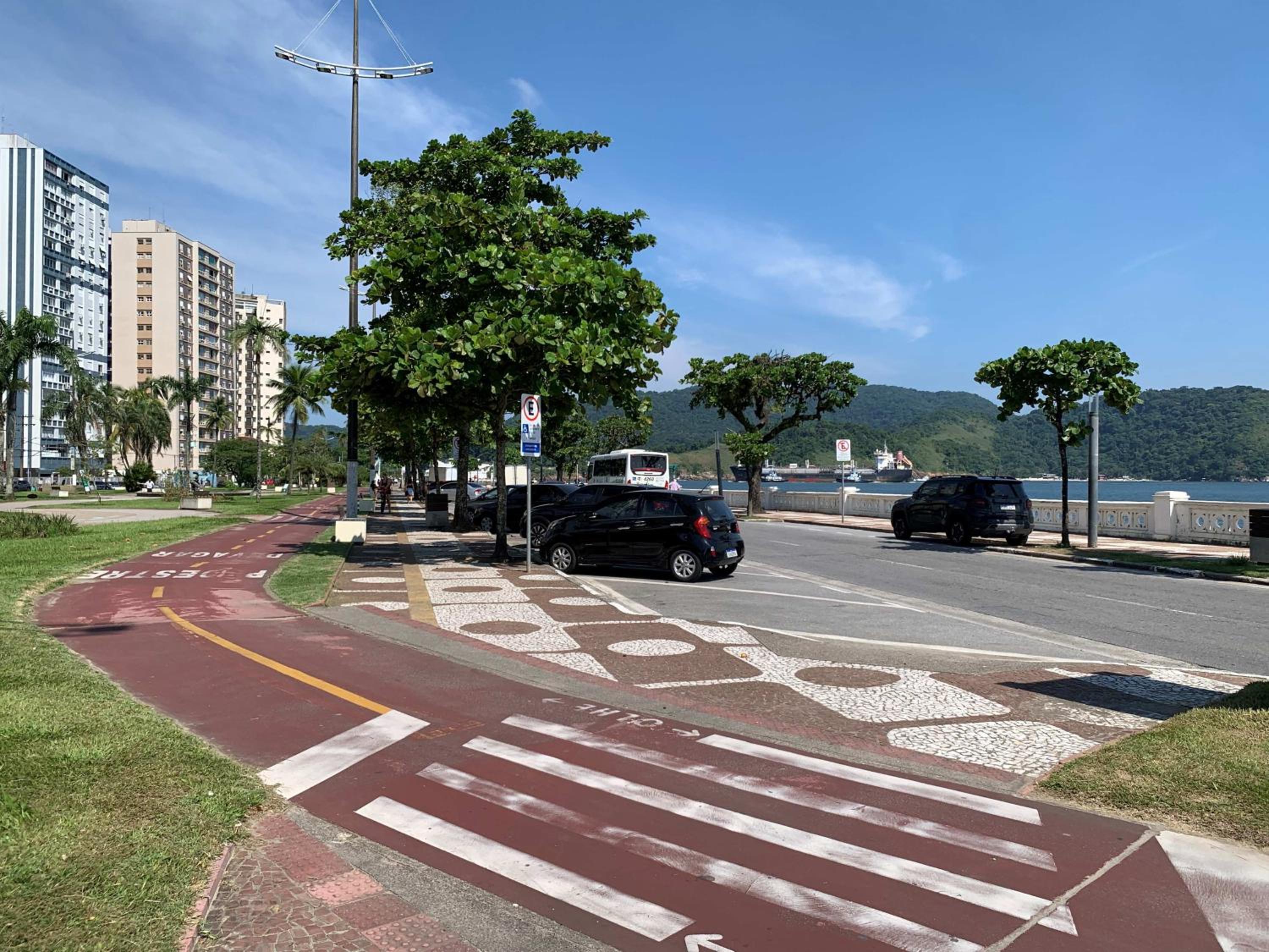 Apartamento em Santos na Ponta da Praia