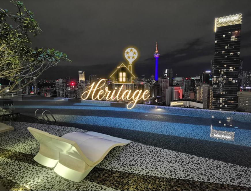 STAR HILL - Axon Infinity Pool with KL View 1minute to Pavilion Bukit Bintang Kuala Lumpur by Heritage