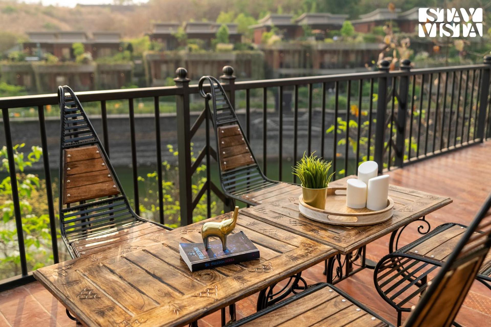StayVista's Cerenity Castle - Lakeside Haven with Hill-View, Terrace & Indoor Entertainment view 3