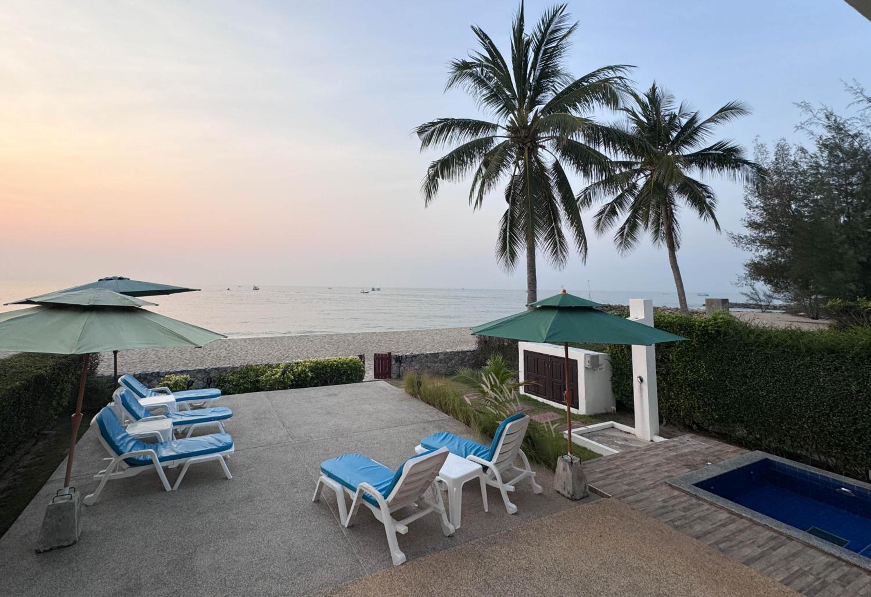 Absolute Beachfront villa view 2