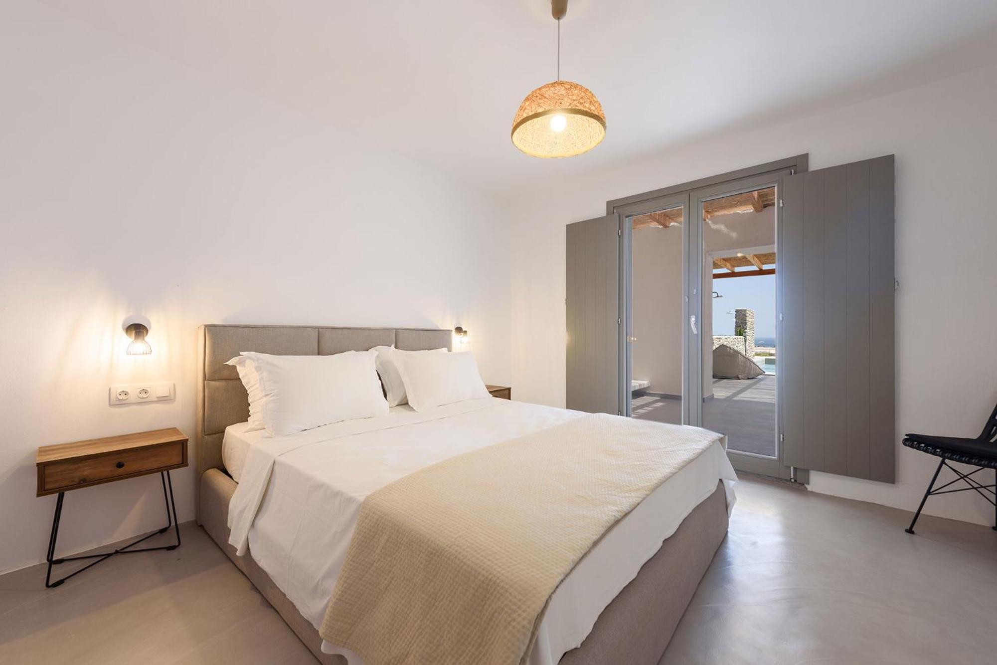 Luxury White Stone Villa Paros view 4