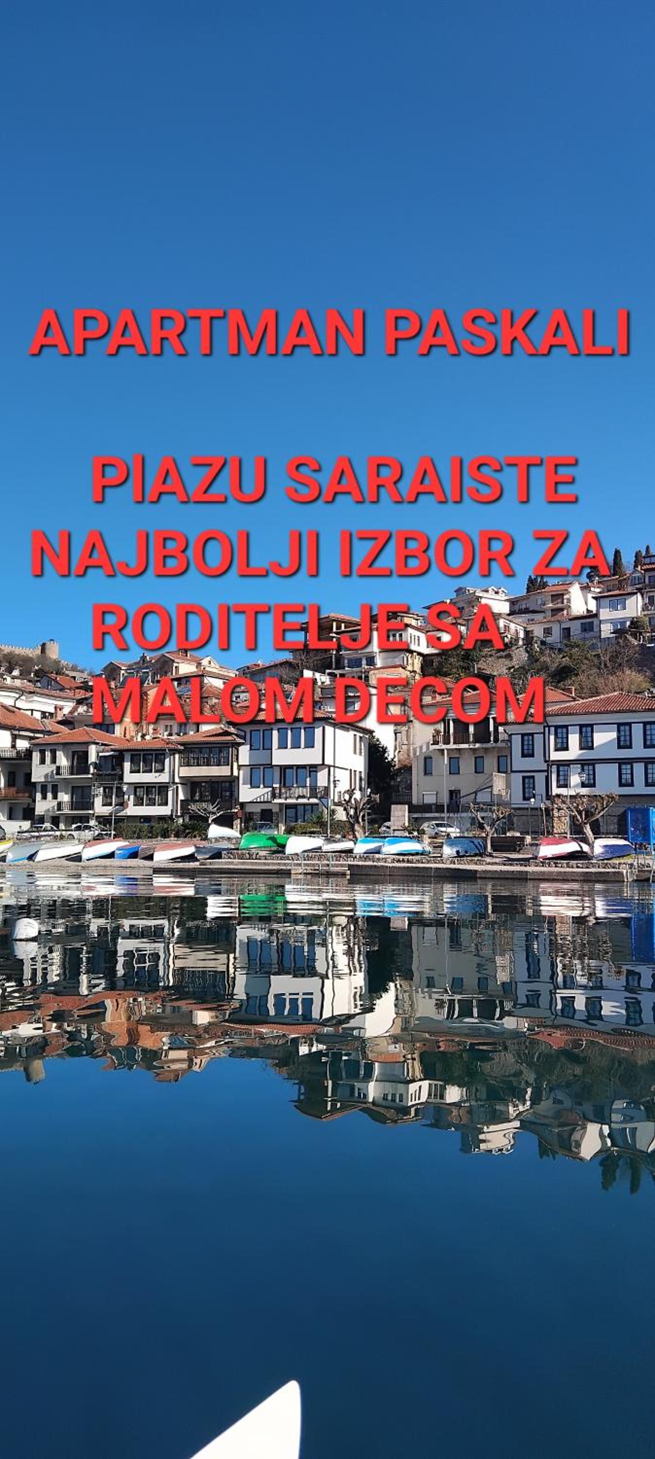 Beach Apartment Ohrid - Near Beach, Balcony and Free Parking