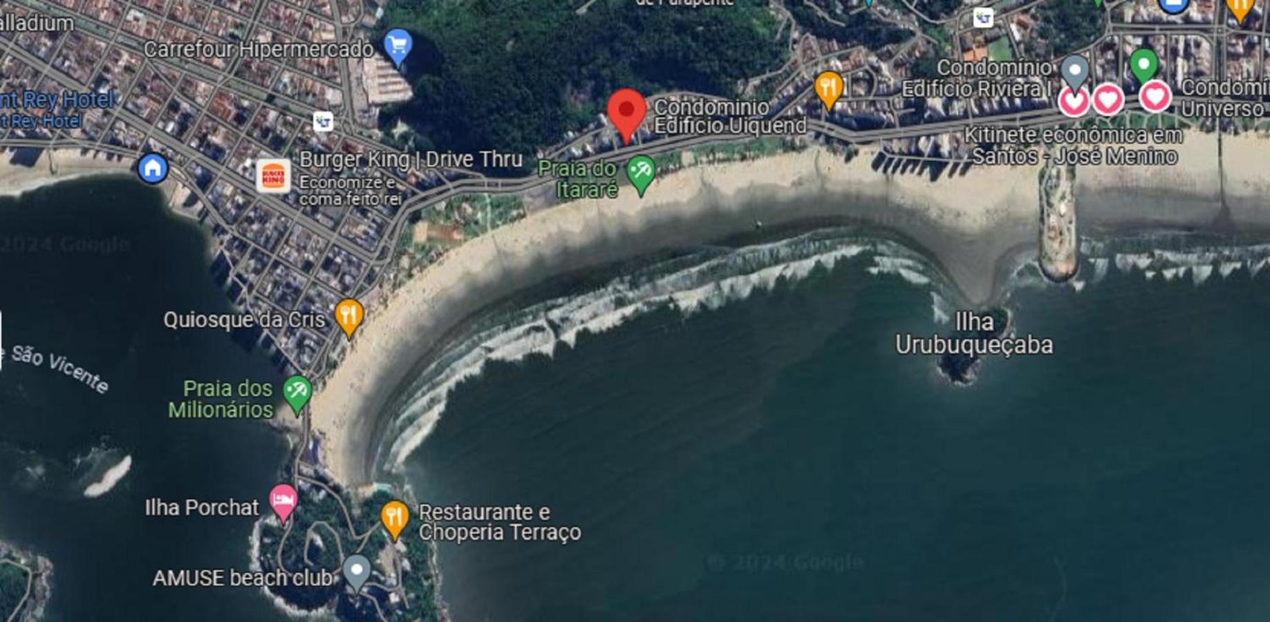 Kitinete 1514 com vista para o mar