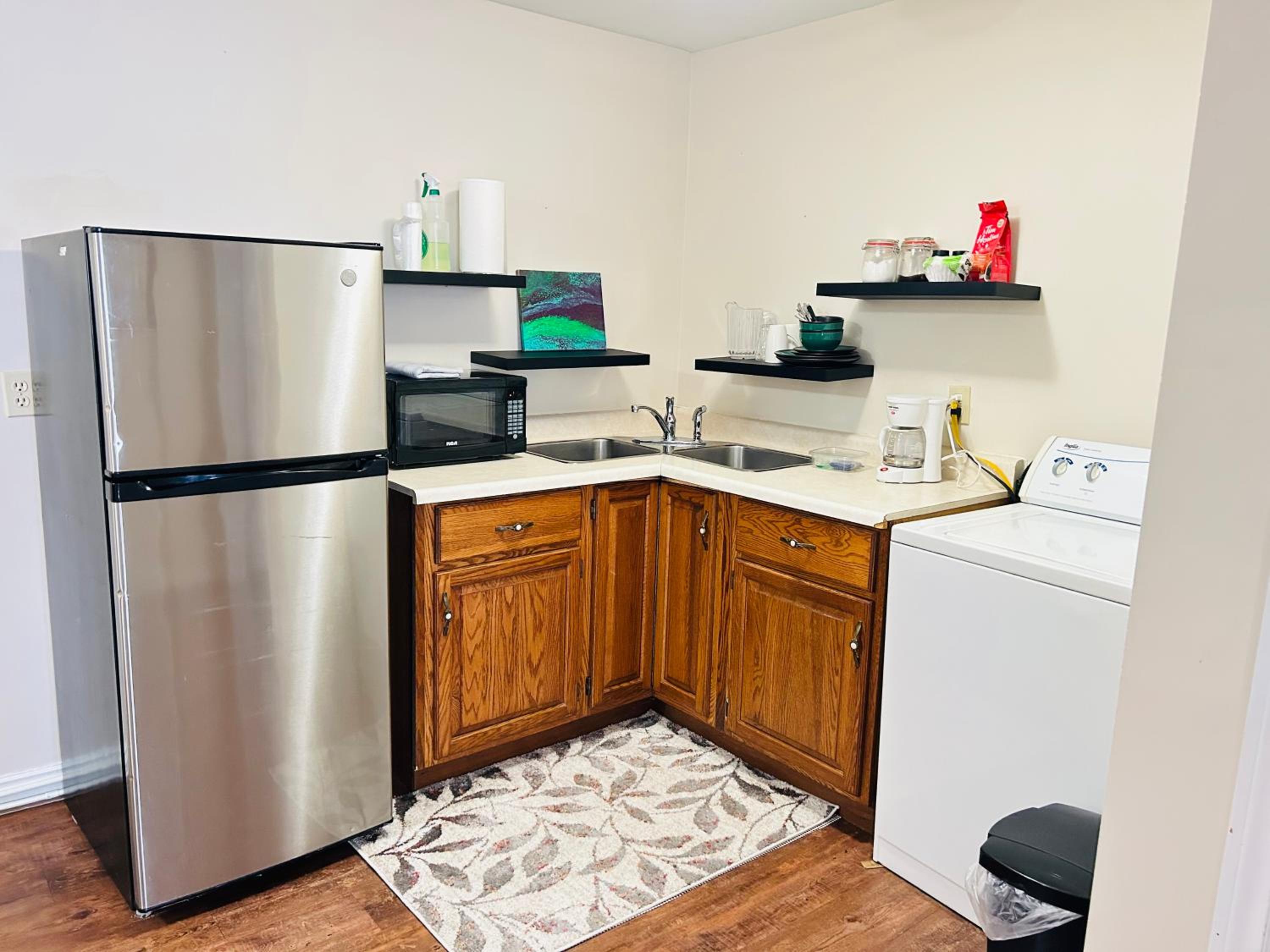 Basement unit with 2 bedrooms, bath and living area