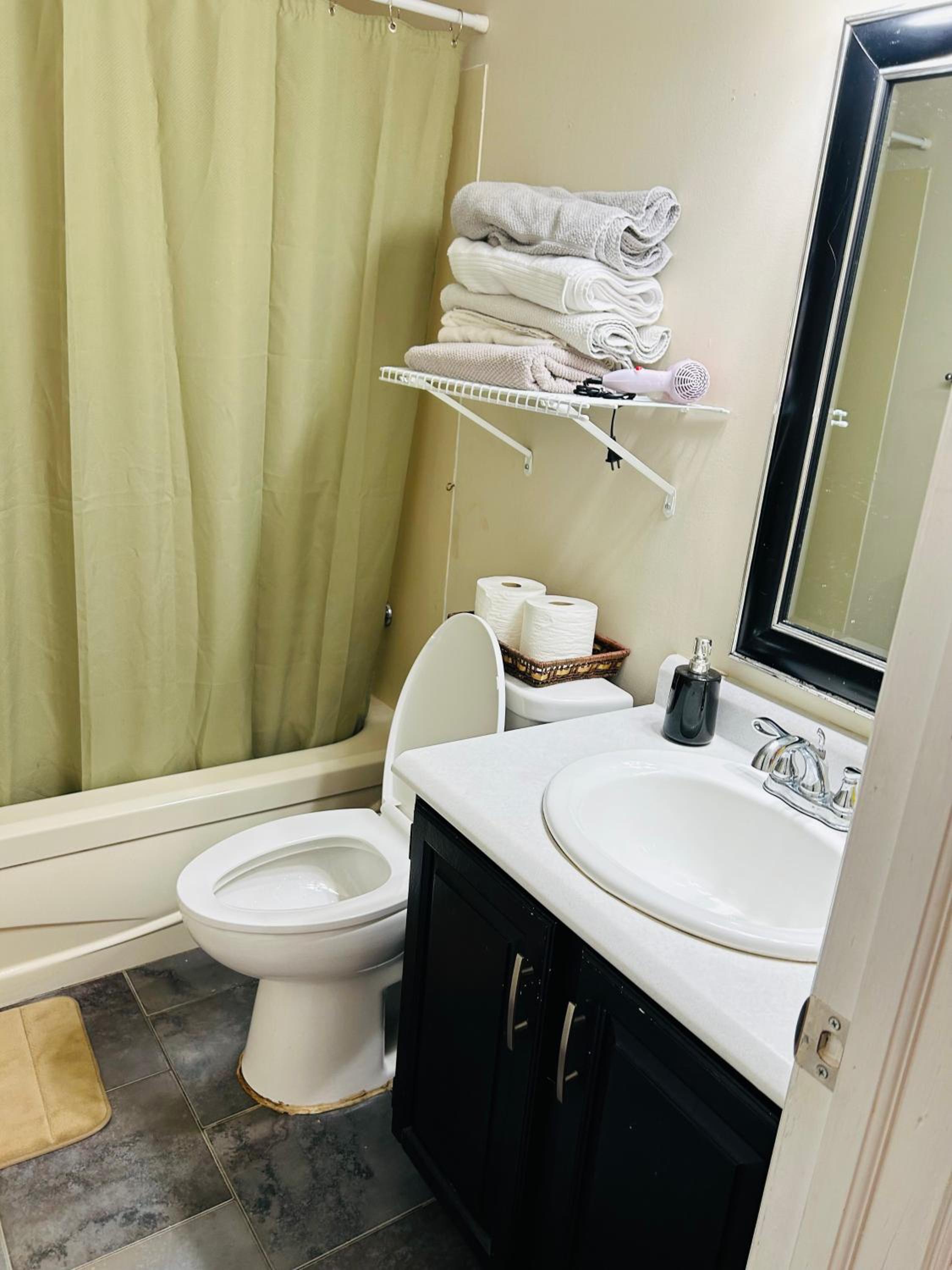 Basement unit with 2 bedrooms, bath and living area
