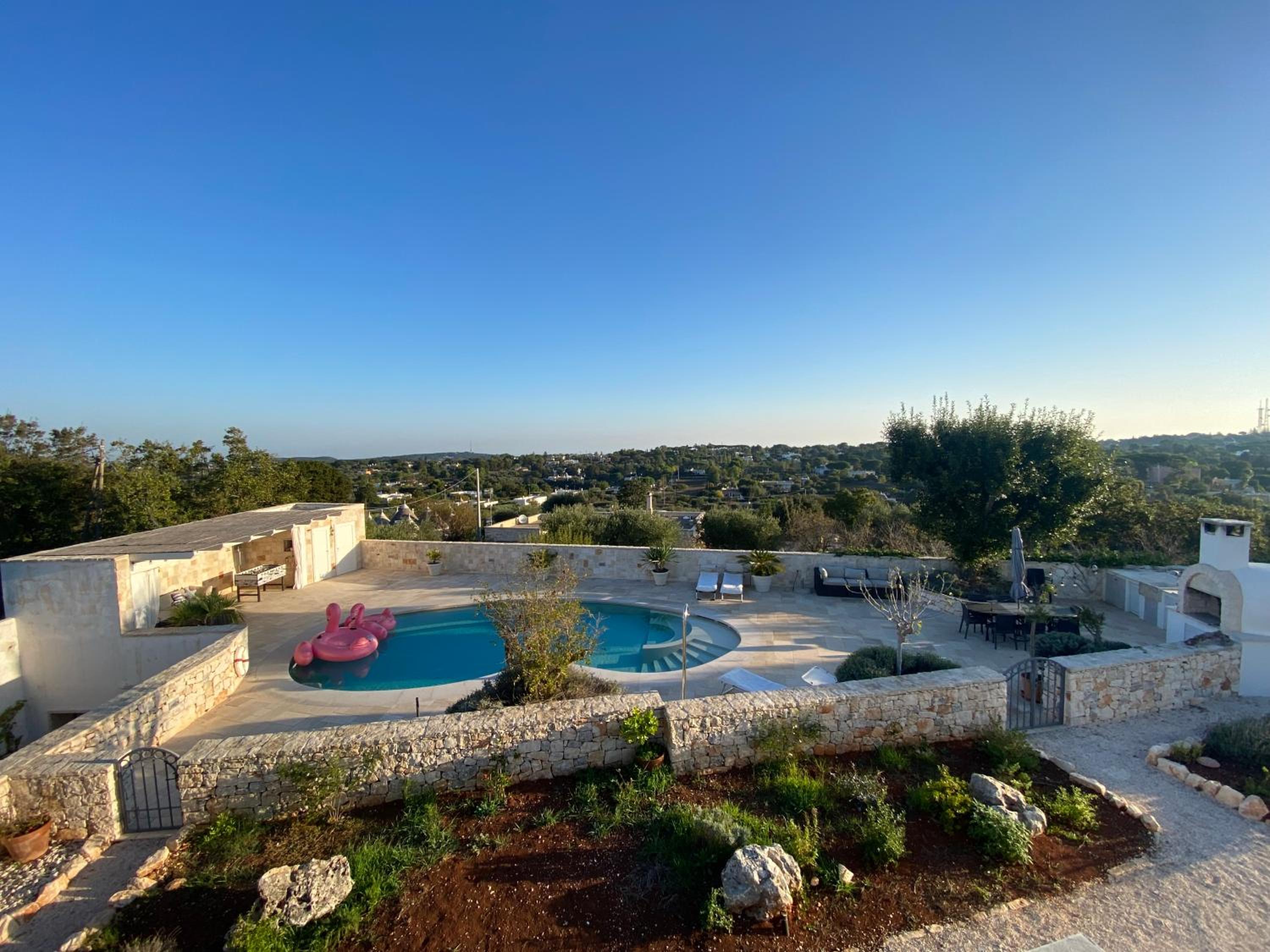 Trulli Clematis with Pool view 2