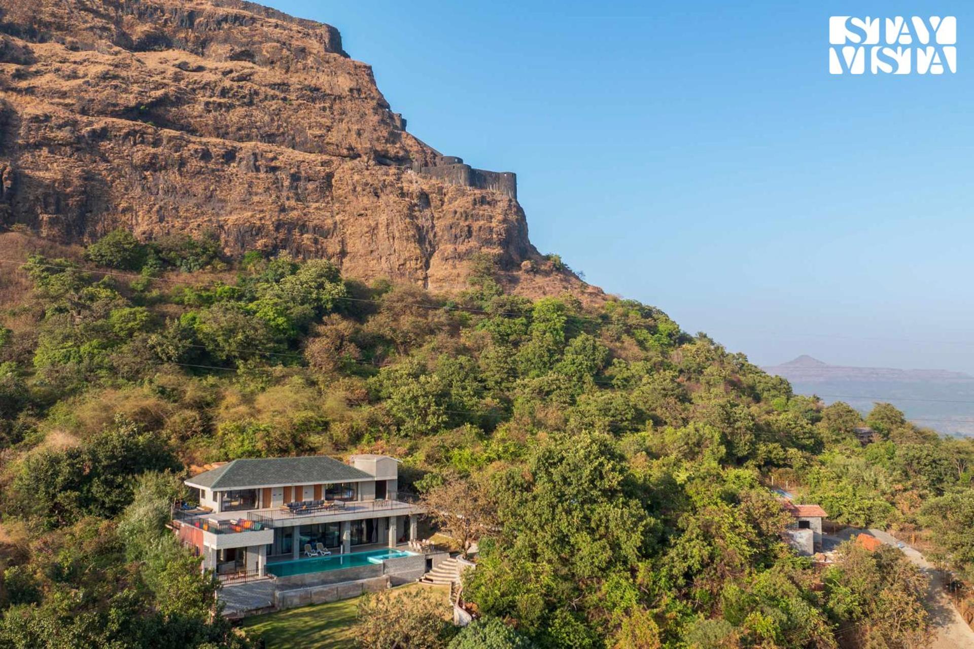 StayVista's Esperanza - Mountain-Side Retreat with Infinity Pool, Gazebo & Indoor-Outdoor Activities