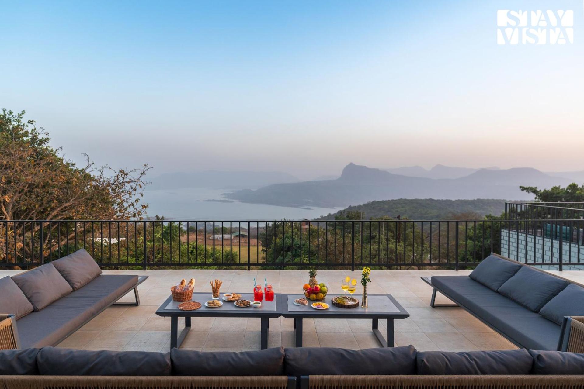 StayVista's Esperanza - Mountain-Side Retreat with Infinity Pool, Gazebo & Indoor-Outdoor Activities