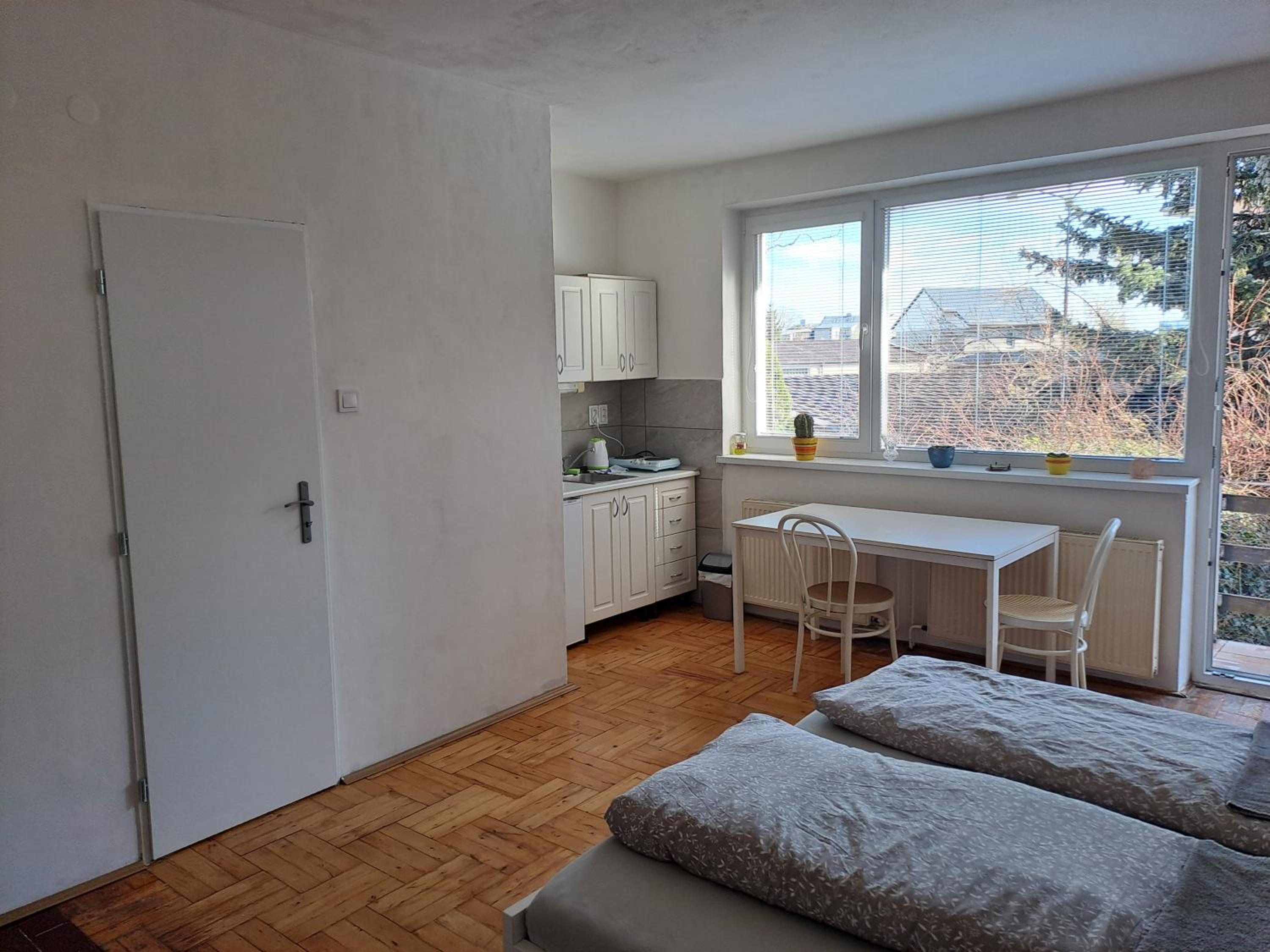 apartmán s krbem