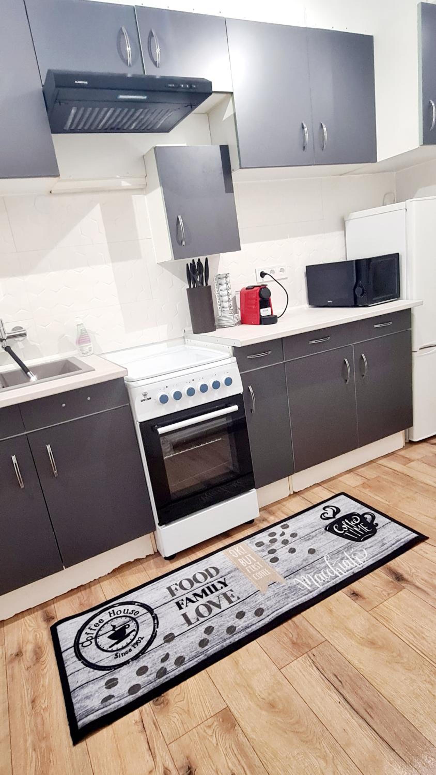 2 separate bedrooms and living room fully equipped with AC