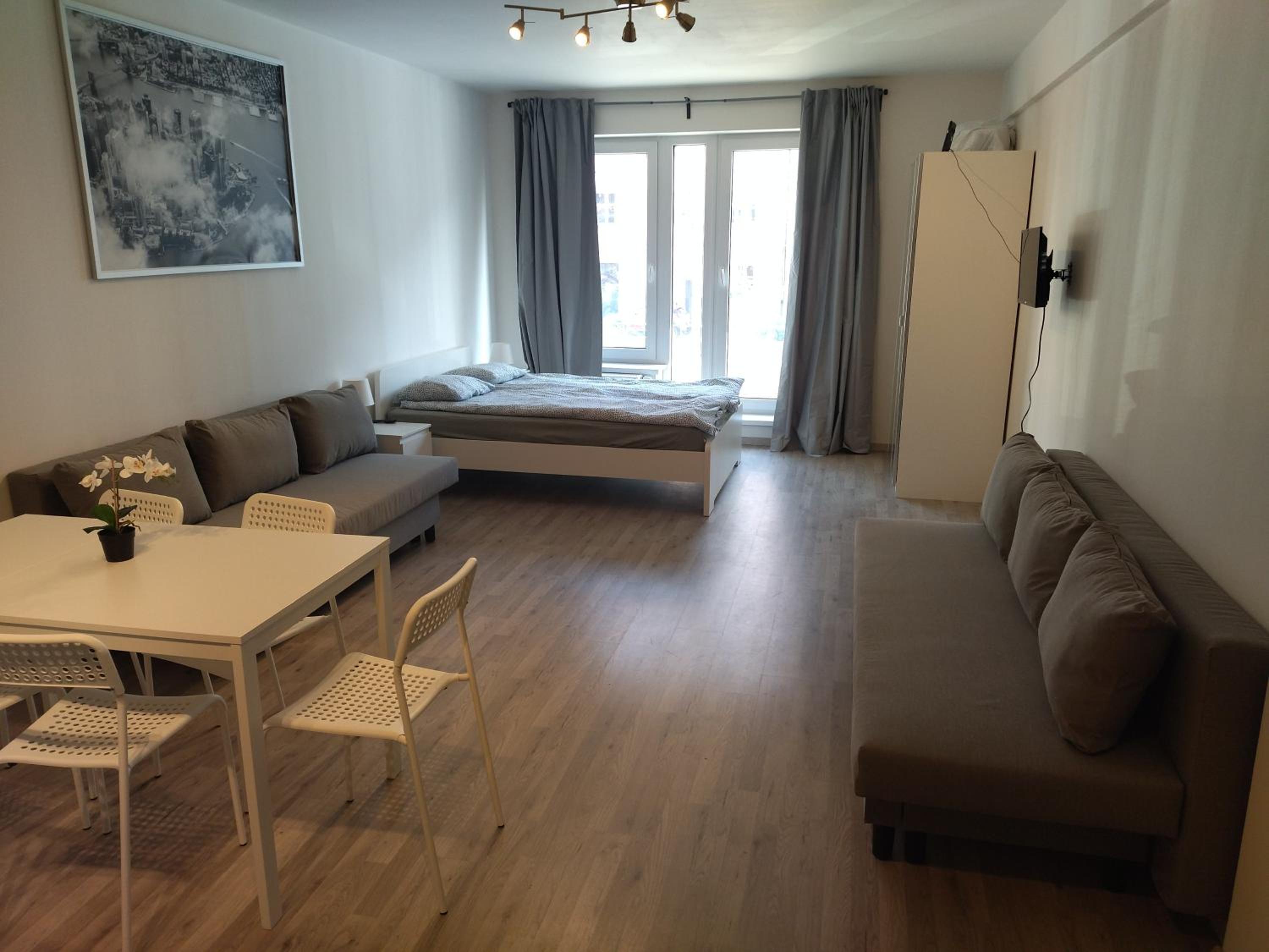 Brand new studio apartment #24 in Elite residence with free secure parking in the center