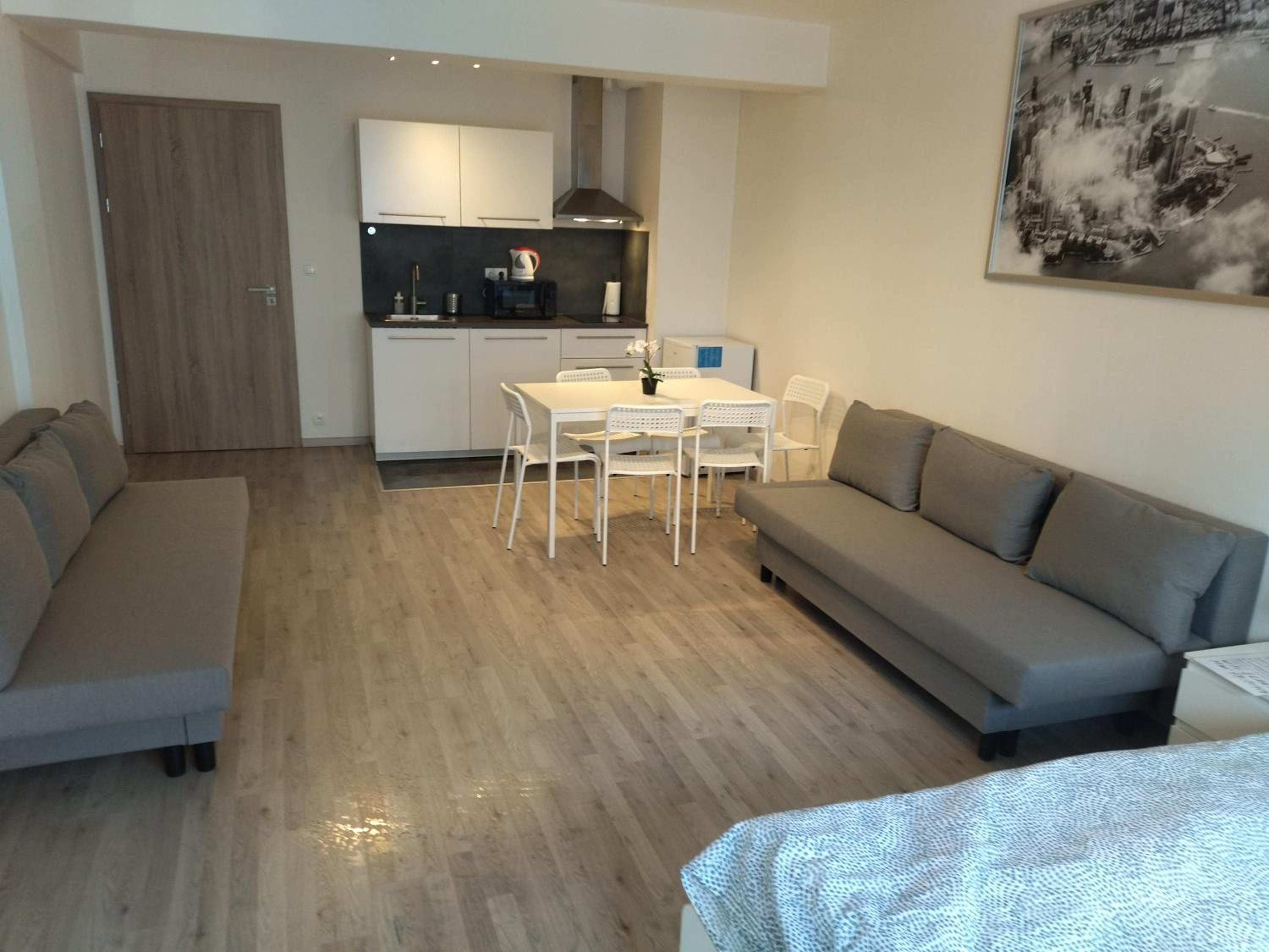 Brand new studio apartment #24 in Elite residence with free secure parking in the center