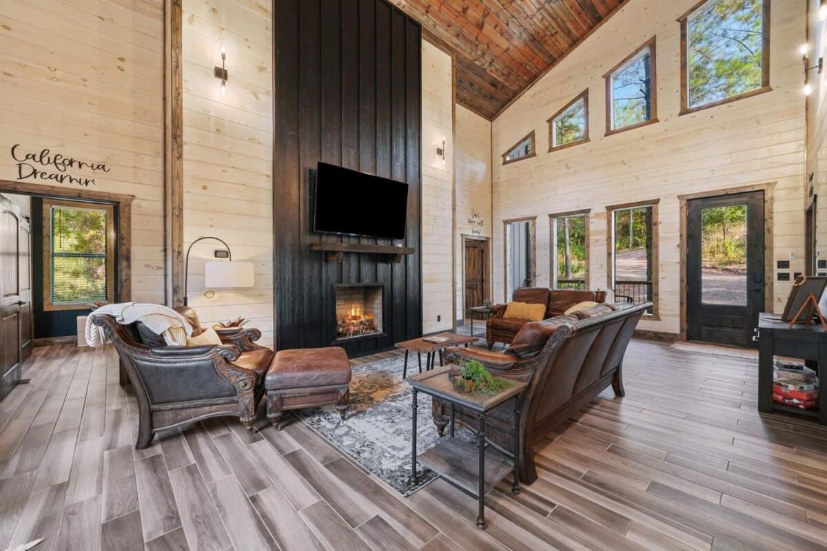 New Cabin w Hot Tub + Views Sleeps 12 view 5