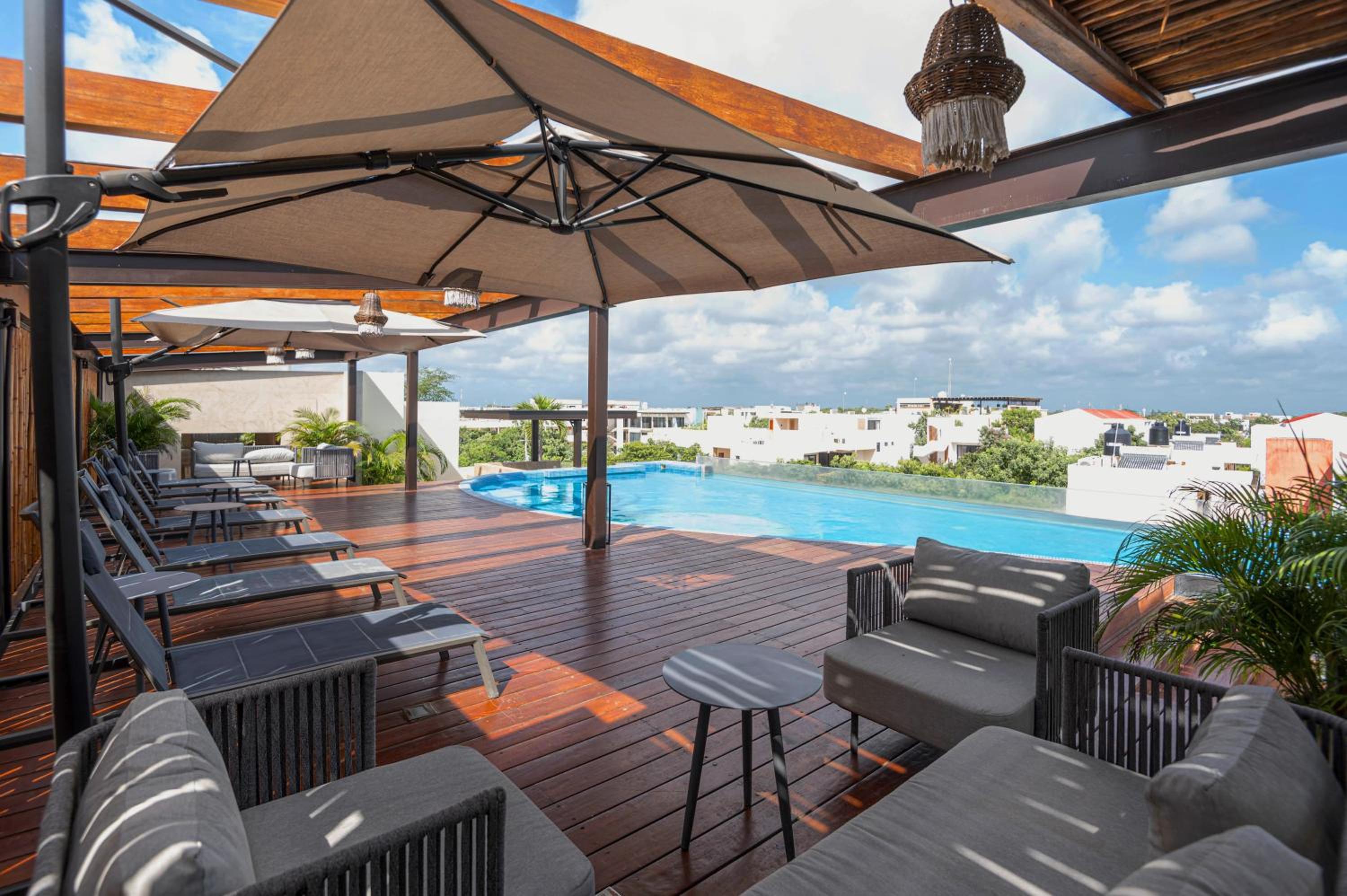 Cacao Tulum - Studio with Exterior Plunge Pool Washer & Dryer view 5