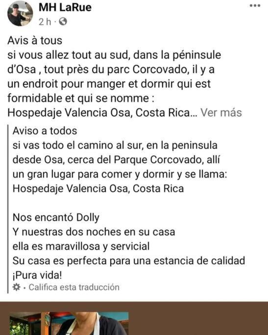 Hospedaje Valencia Osa, CR