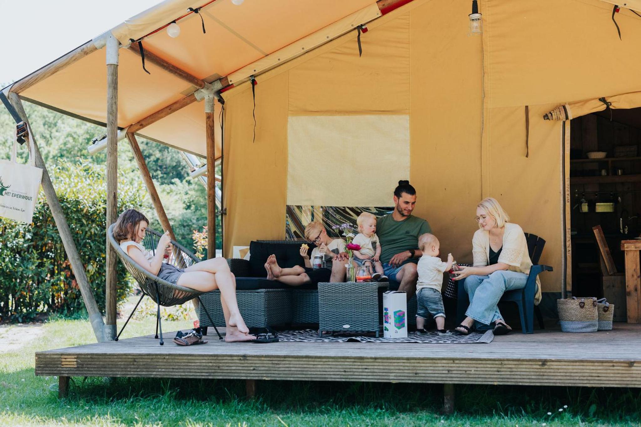 Luxe Safaritent met privé sanitair voor het hele gezin I 6 personen view 5