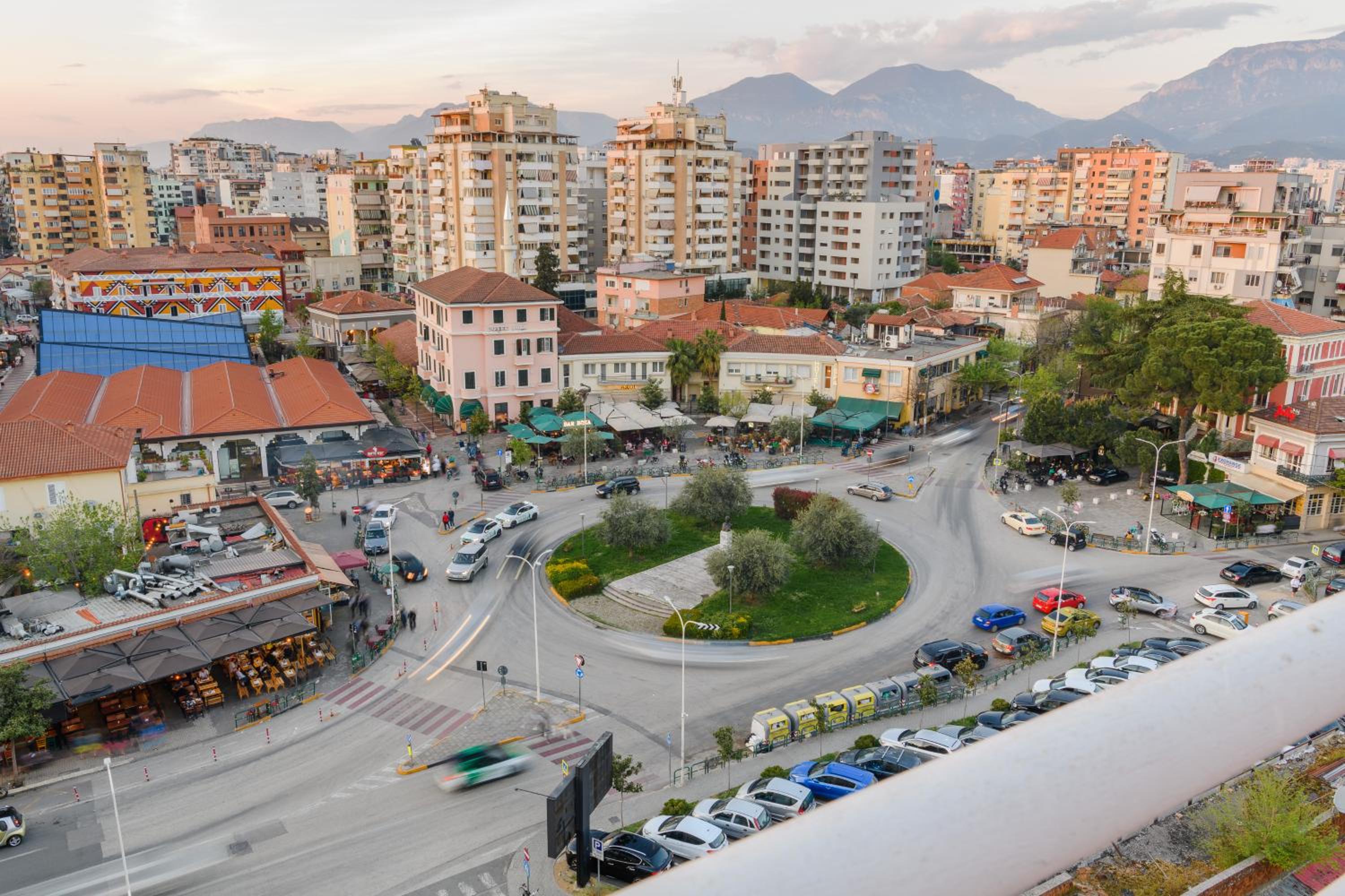 Terrace Tirana Cityscape 2