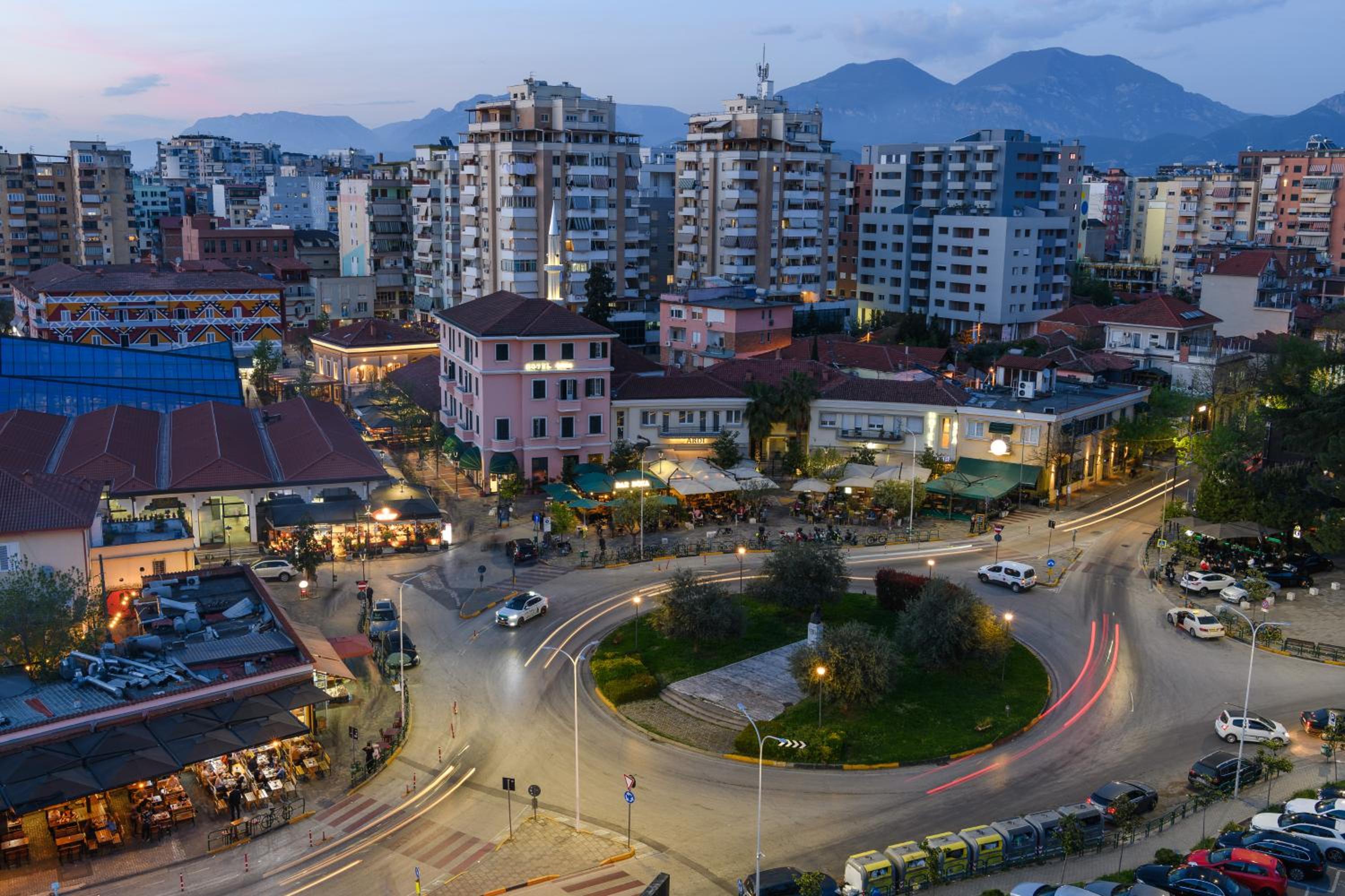 Terrace Tirana Cityscape 2