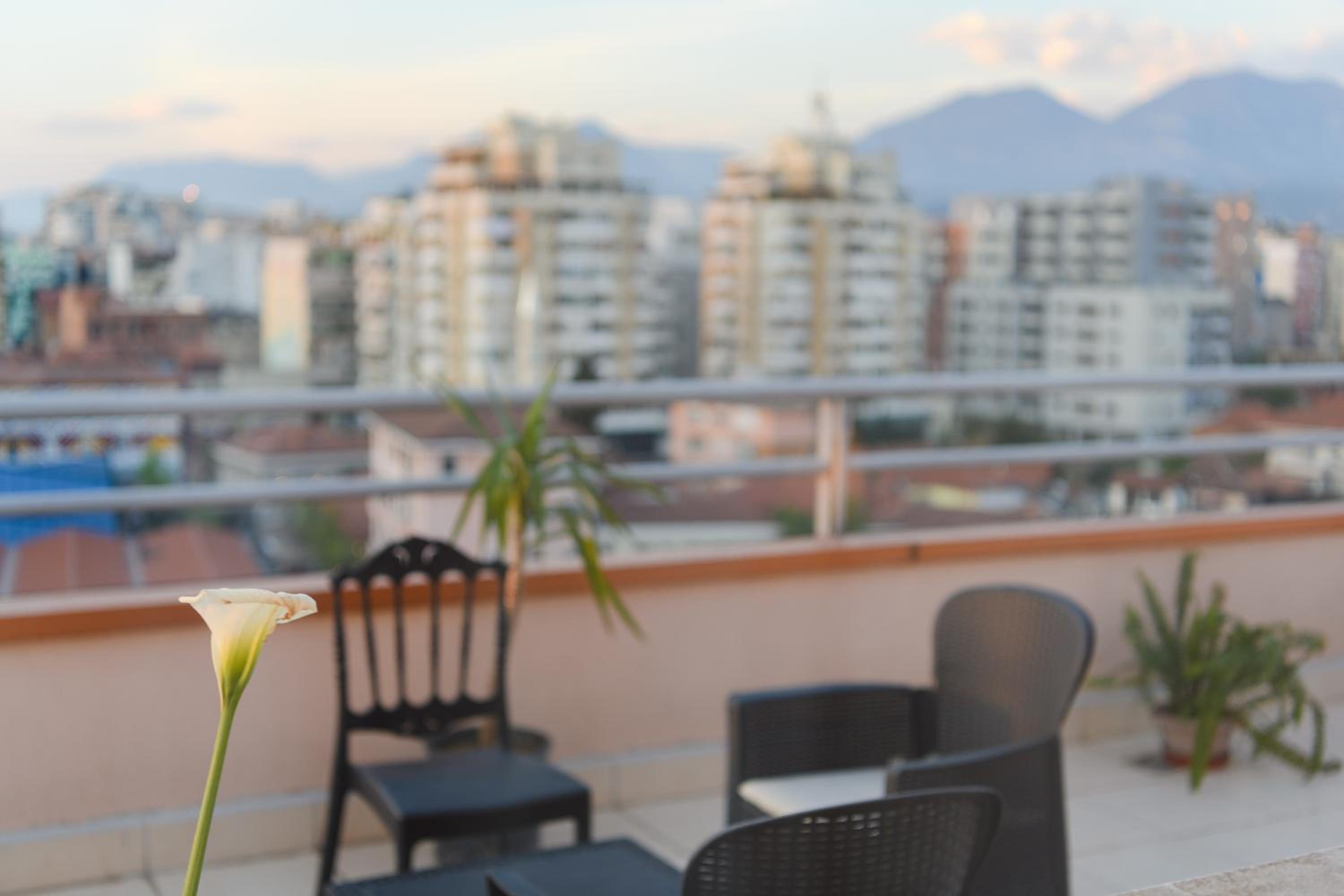 Terrace Tirana Cityscape 2