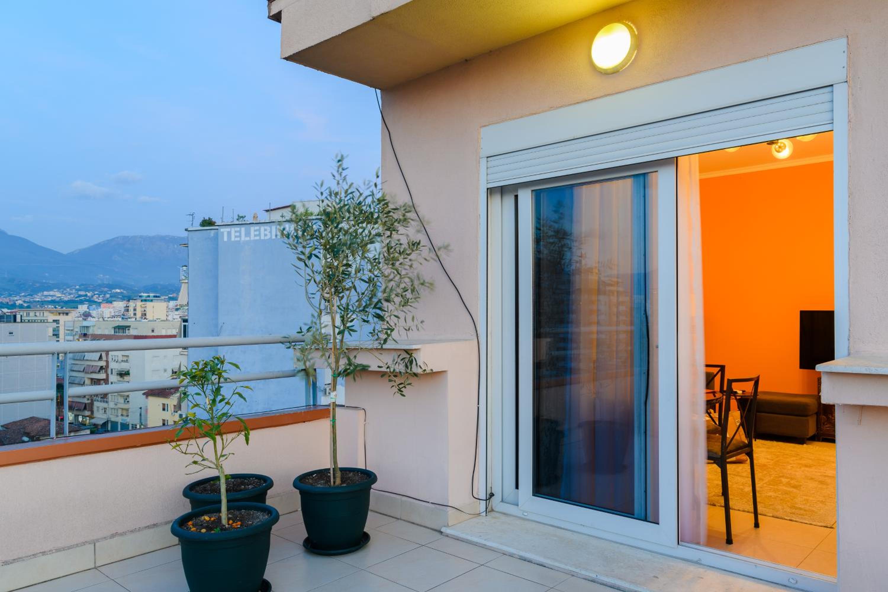 Terrace Tirana Cityscape 2