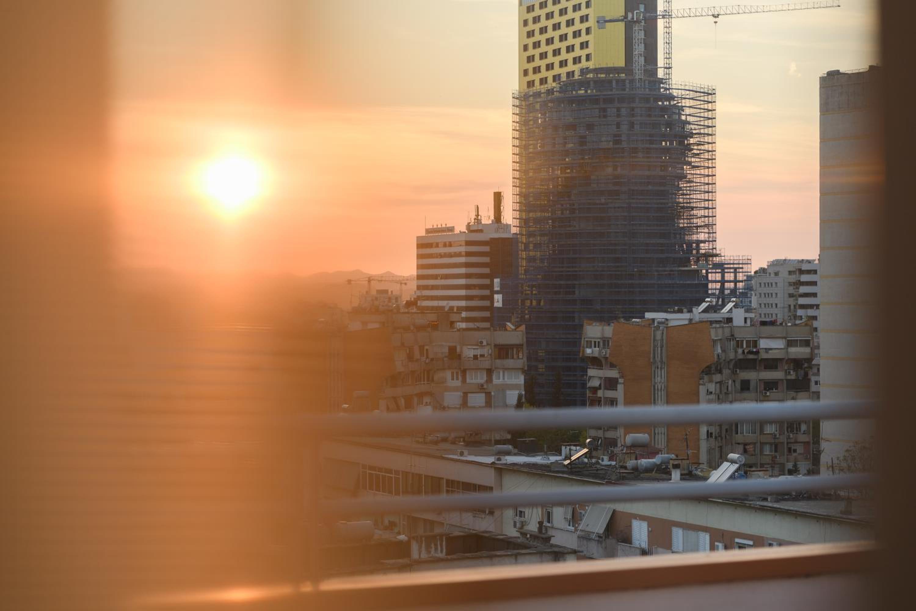 Terrace Tirana Cityscape 2