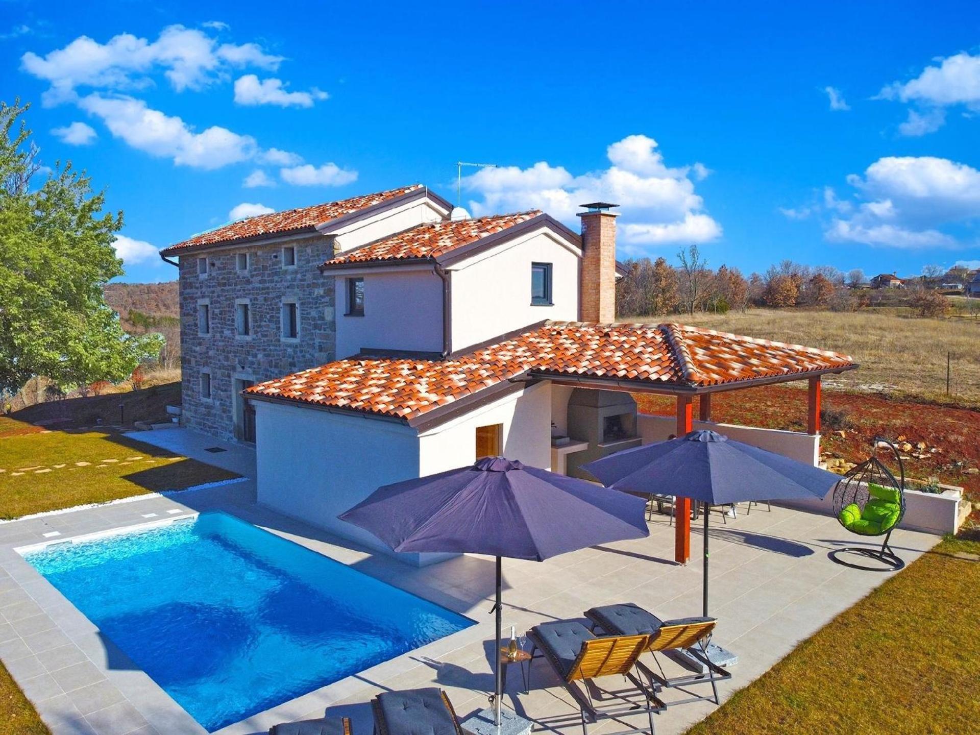 Ferienhaus mit Privatpool für 6 Personen ca 105 qm in Marušici, Istrien Binnenland von Istrien