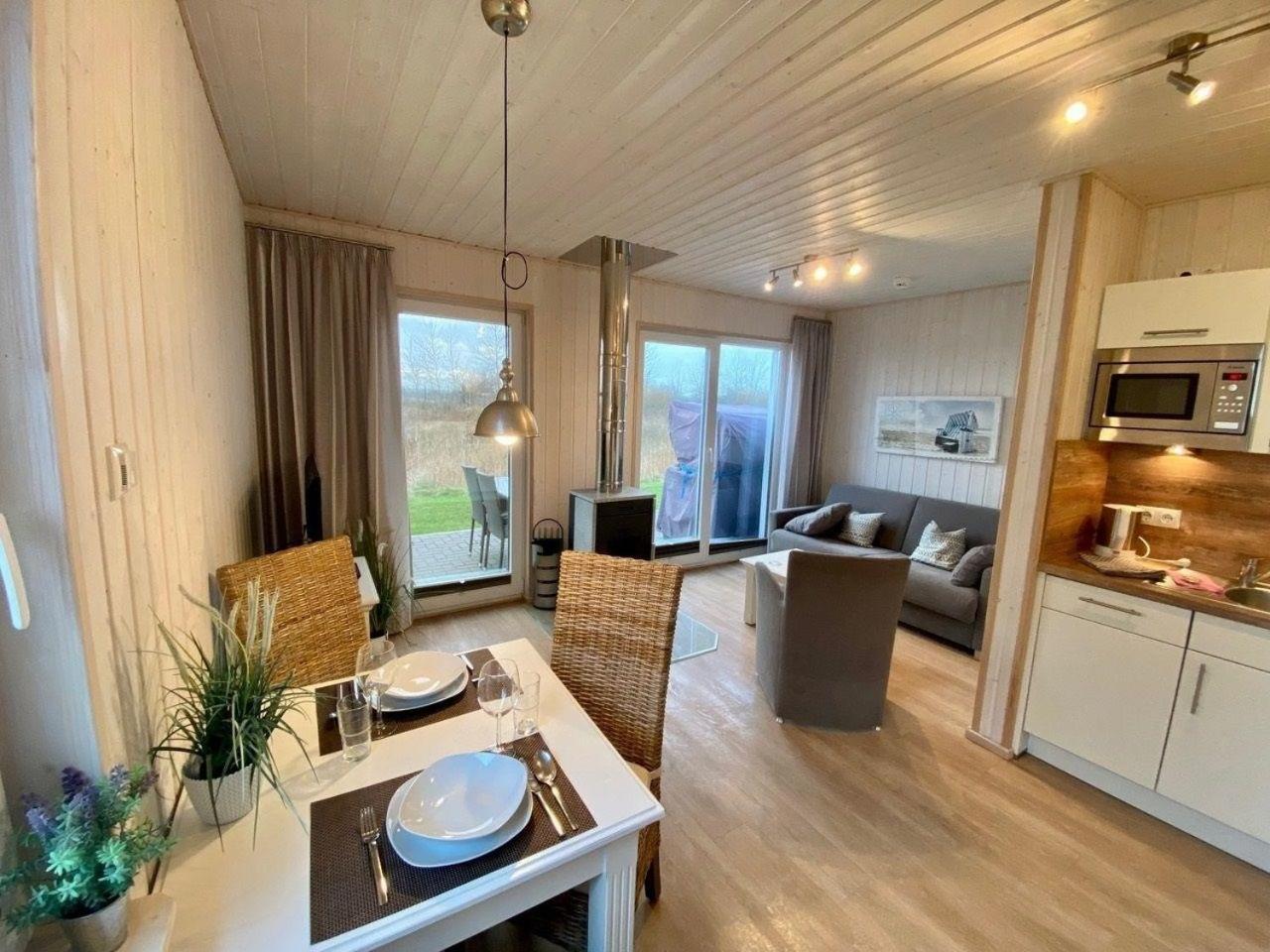 Kleines Ferienhaus in Kappeln mit Terrasse und Seeblick