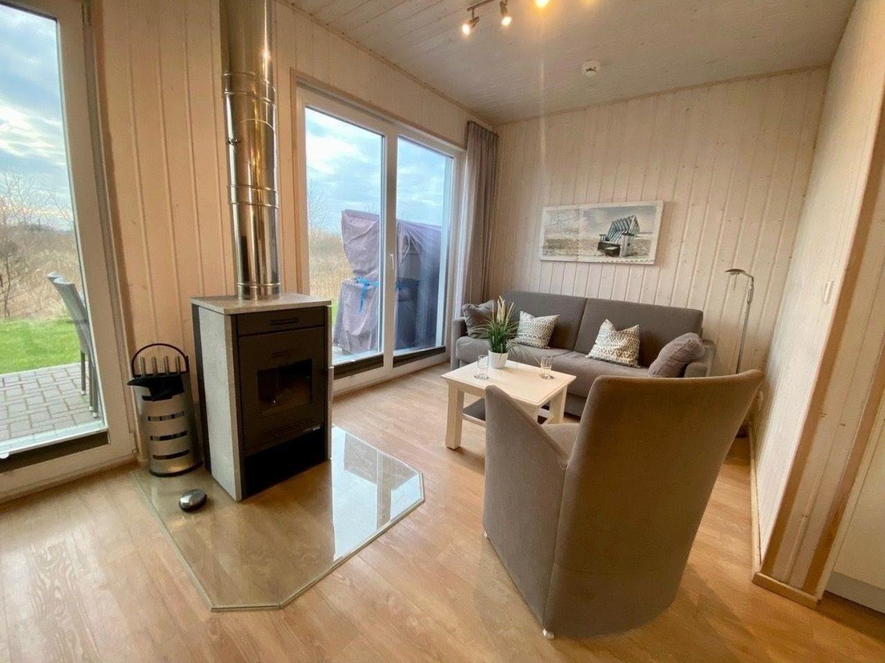 Kleines Ferienhaus in Kappeln mit Terrasse und Seeblick